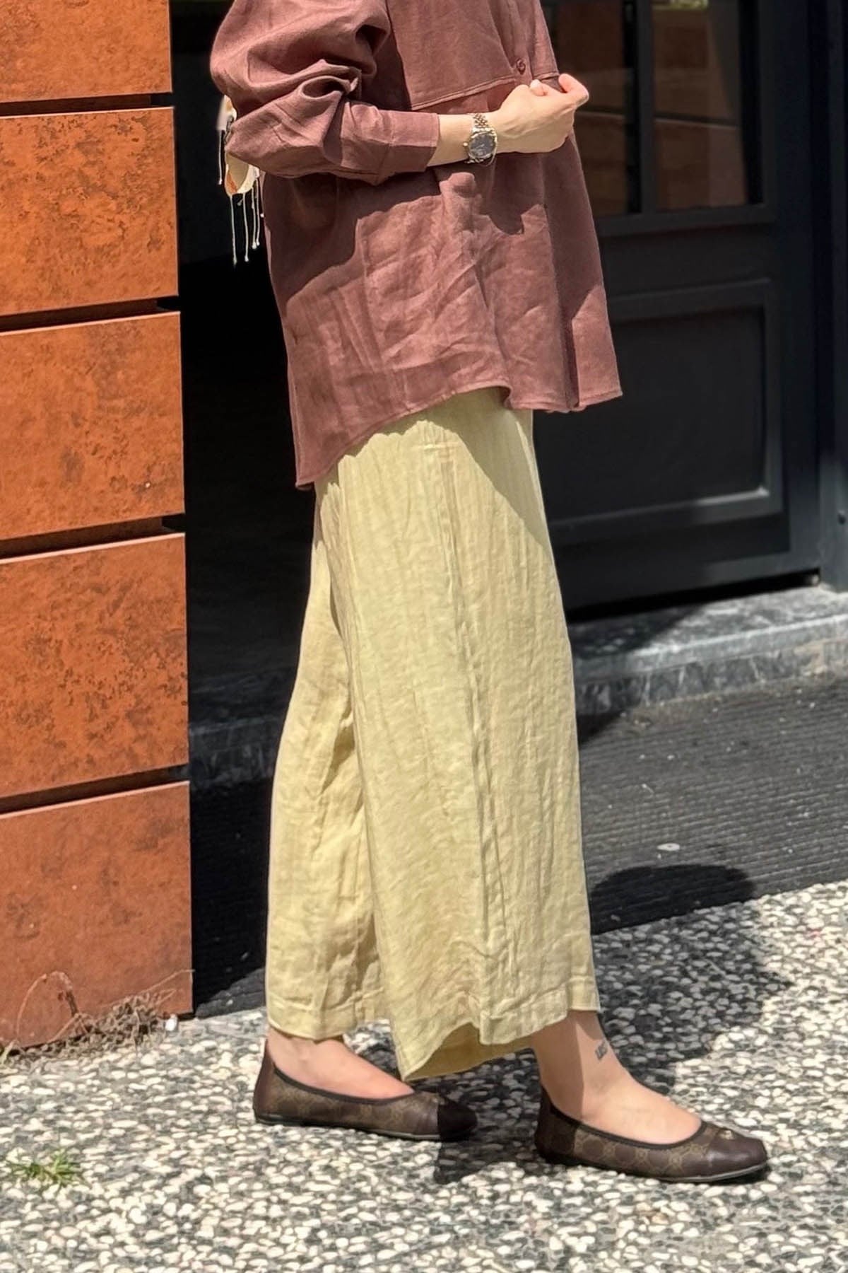 QOOQ Sofy Pantolon 26SS329 Limon