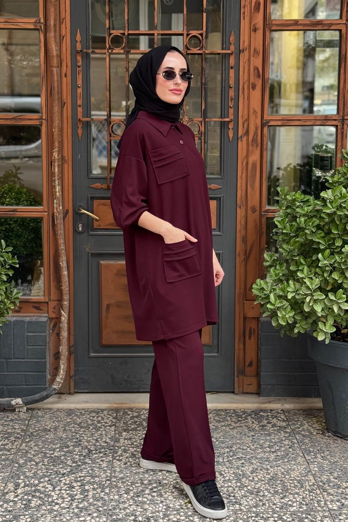 Redshow Pantolonlu Takım 26395 Bordo