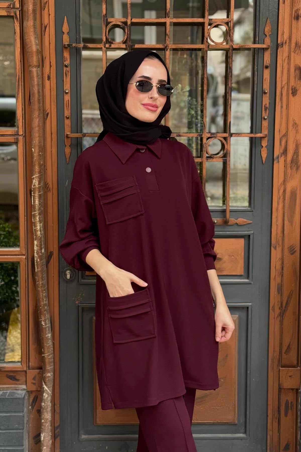 Redshow Pantolonlu Takım 26395 Bordo