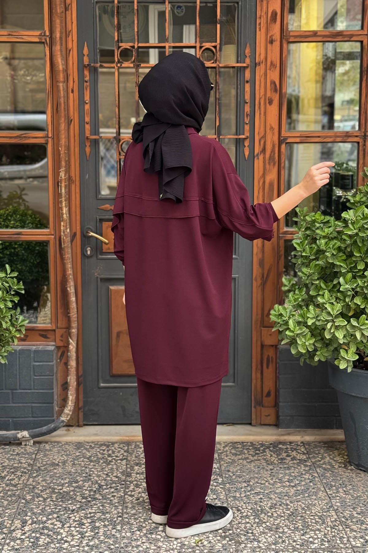 Redshow Pantolonlu Takım 26395 Bordo