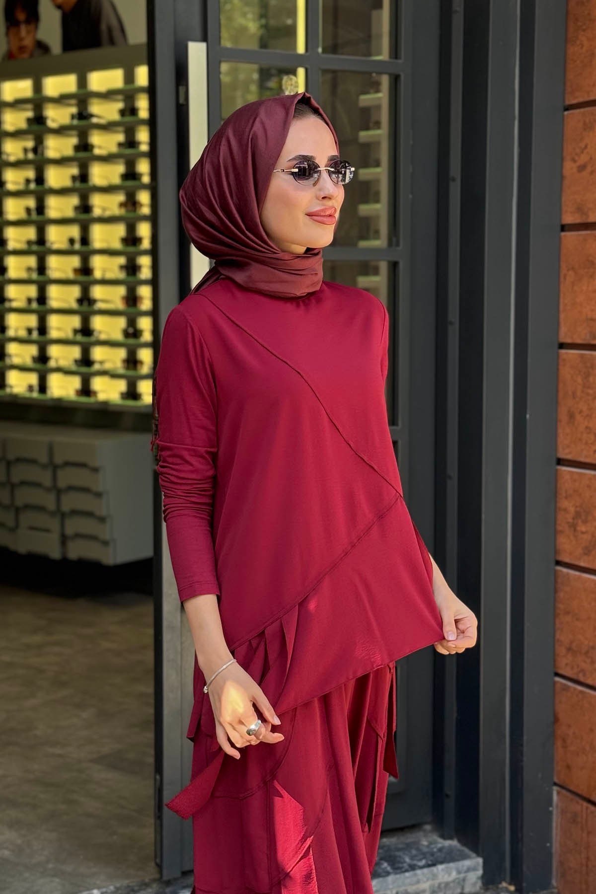 Redshow Şalvar Takım 27962 Bordo