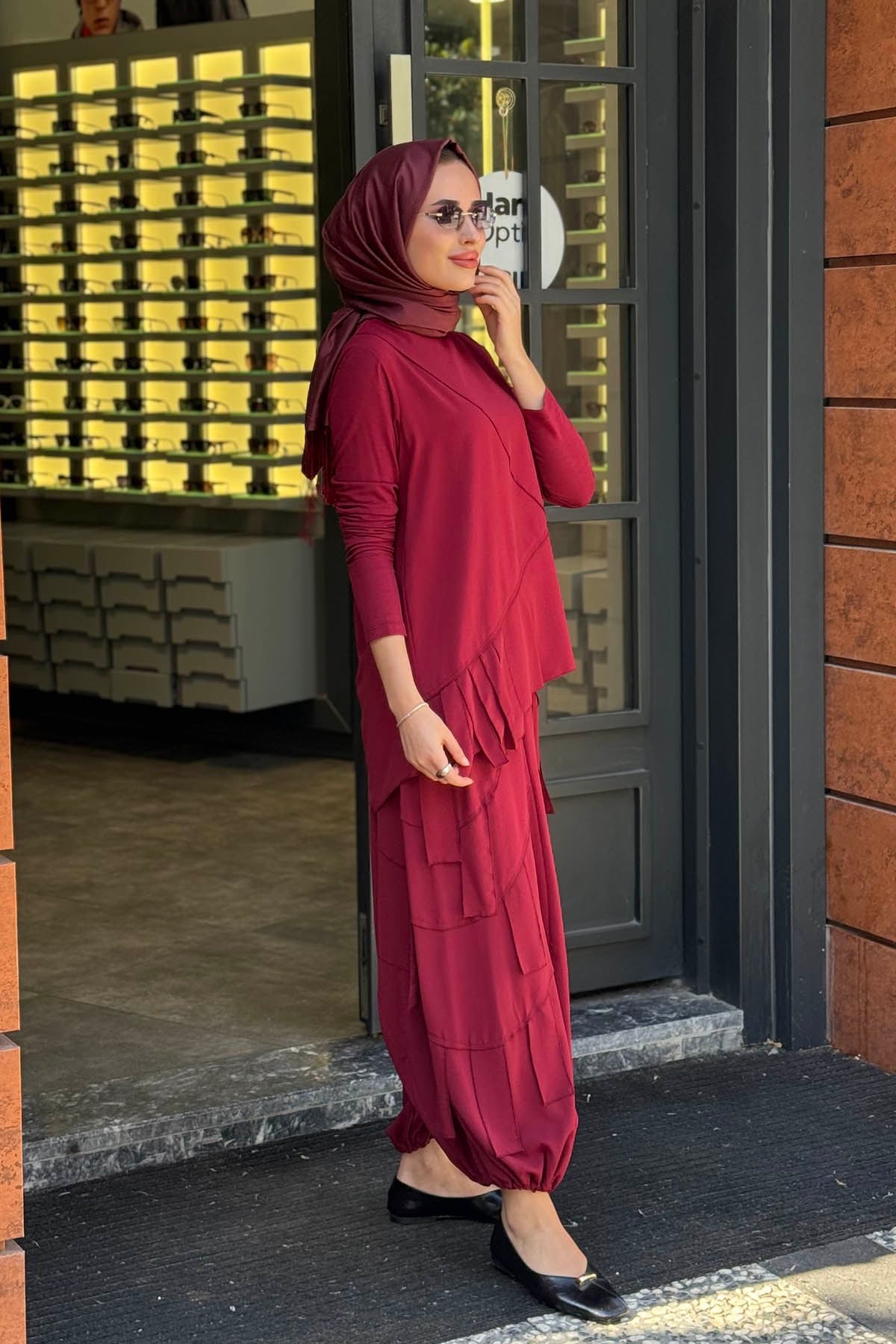 Redshow Şalvar Takım 27962 Bordo