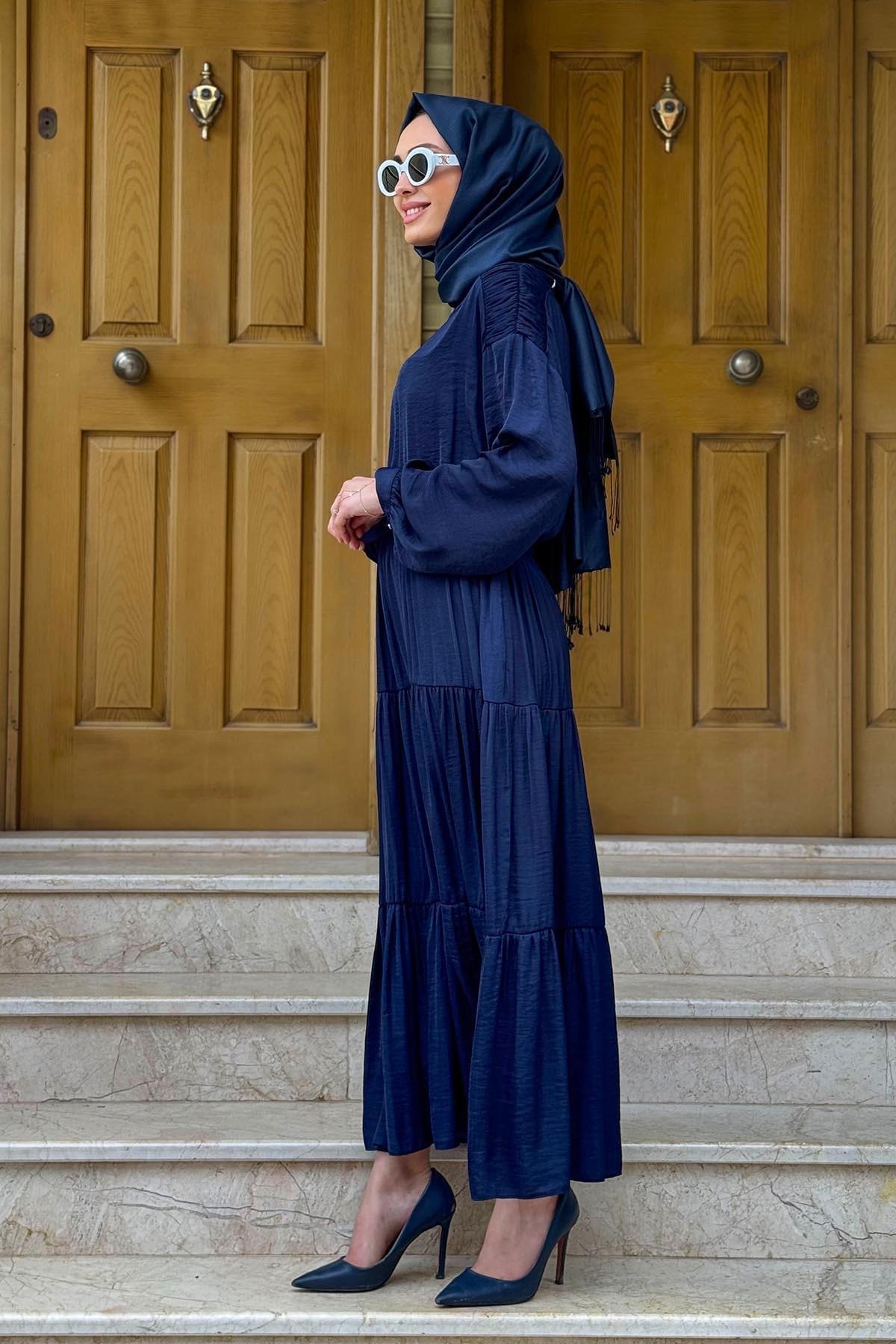 SCL Elbise 10002511311030 Lacivert