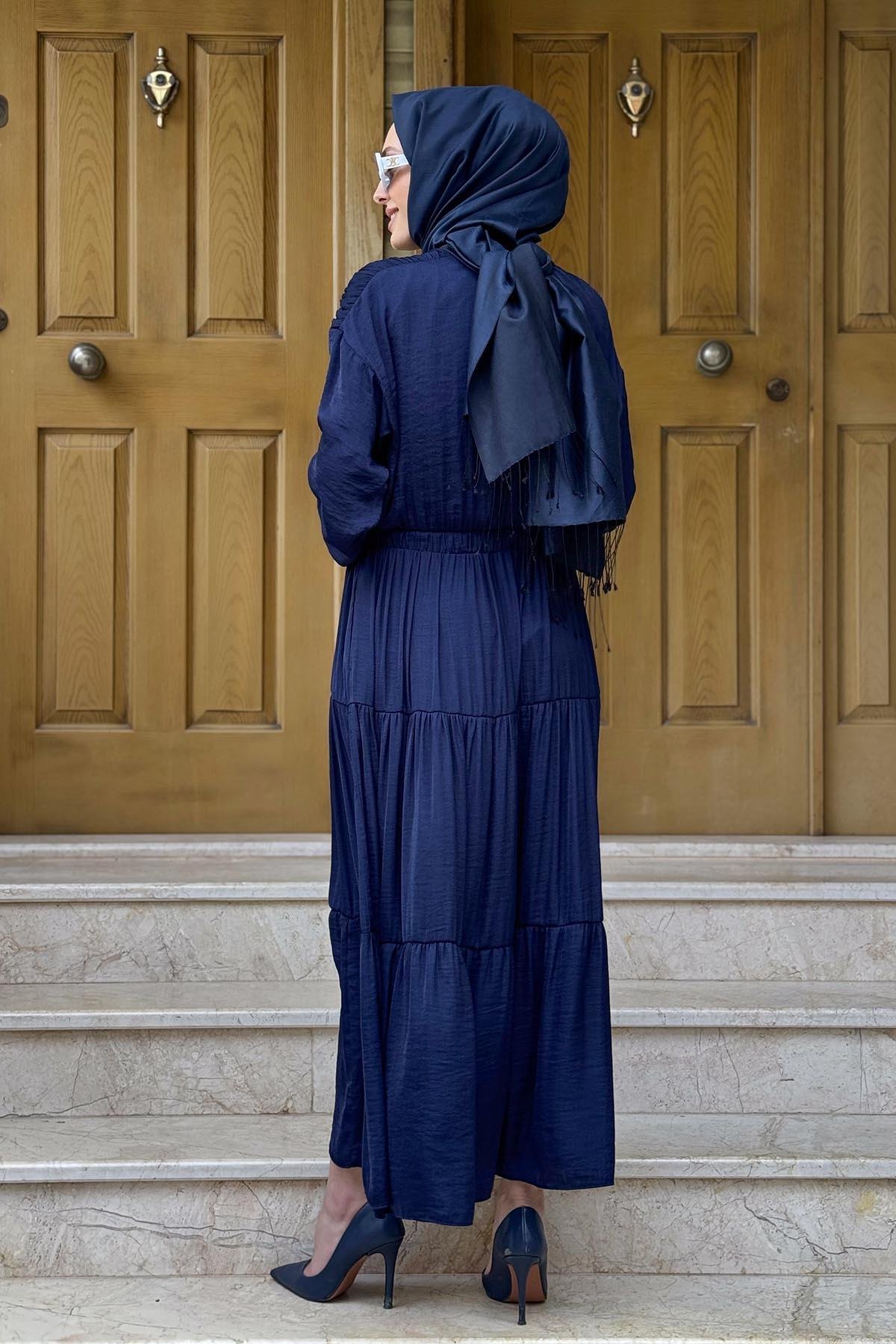 SCL Elbise 10002511311030 Lacivert