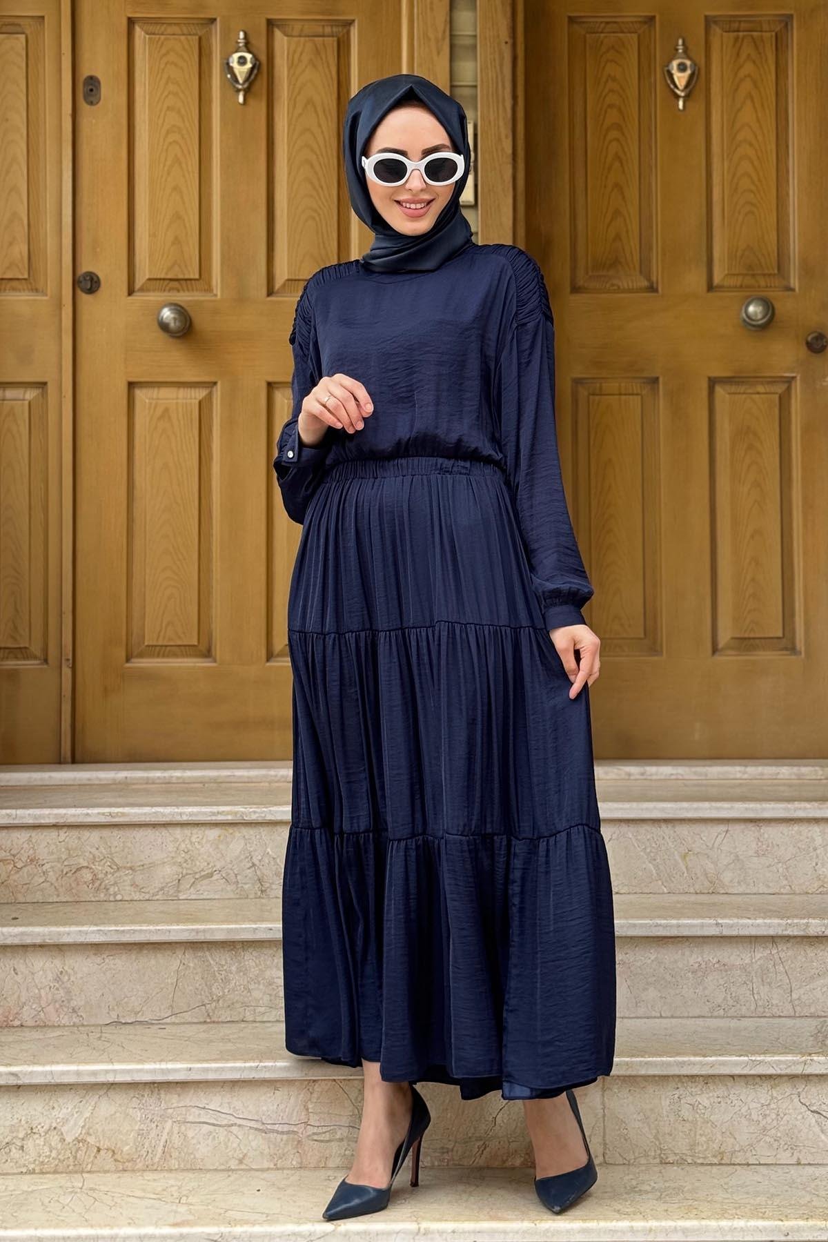 SCL Elbise 10002511311030 Lacivert