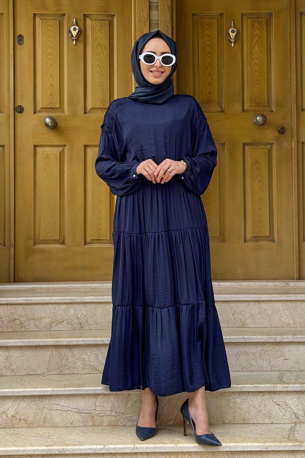 SCL Elbise 10002511311030 Lacivert