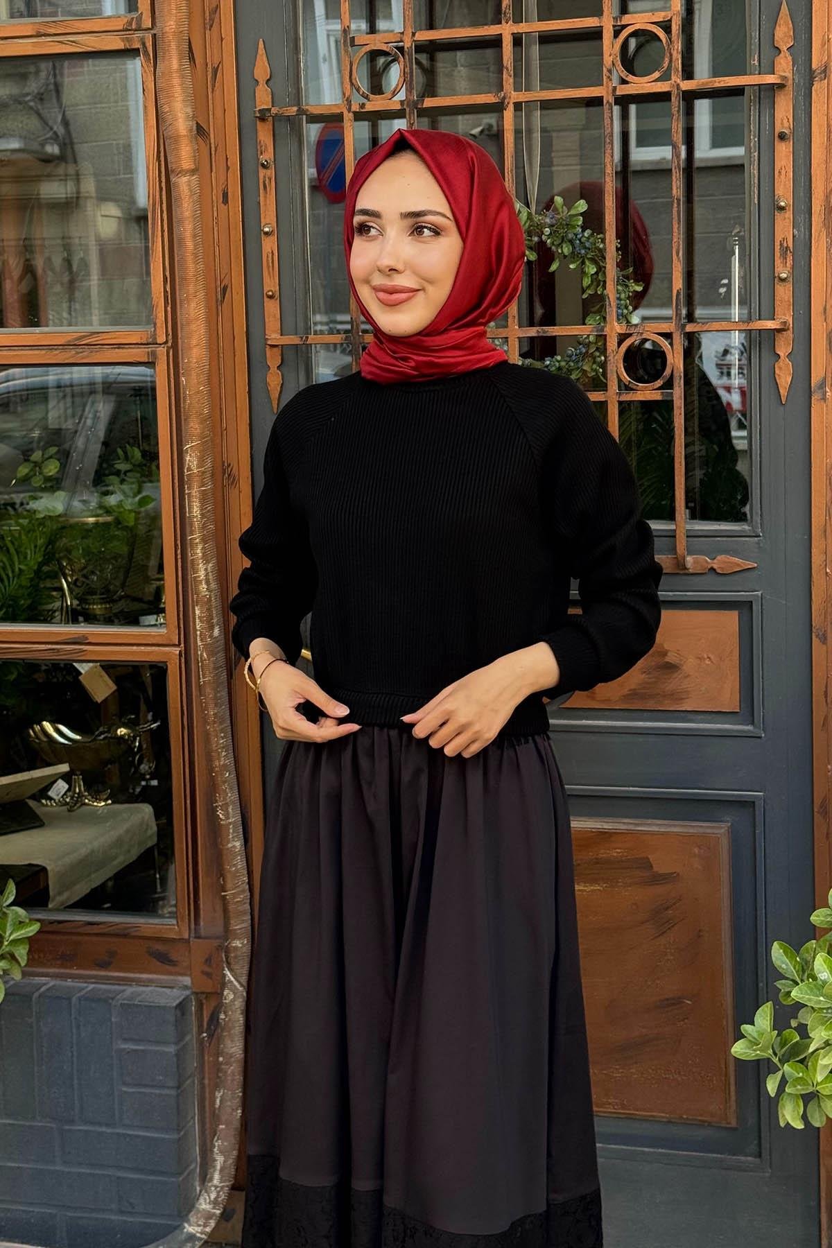 SCL Elbise 10002521311006 Siyah