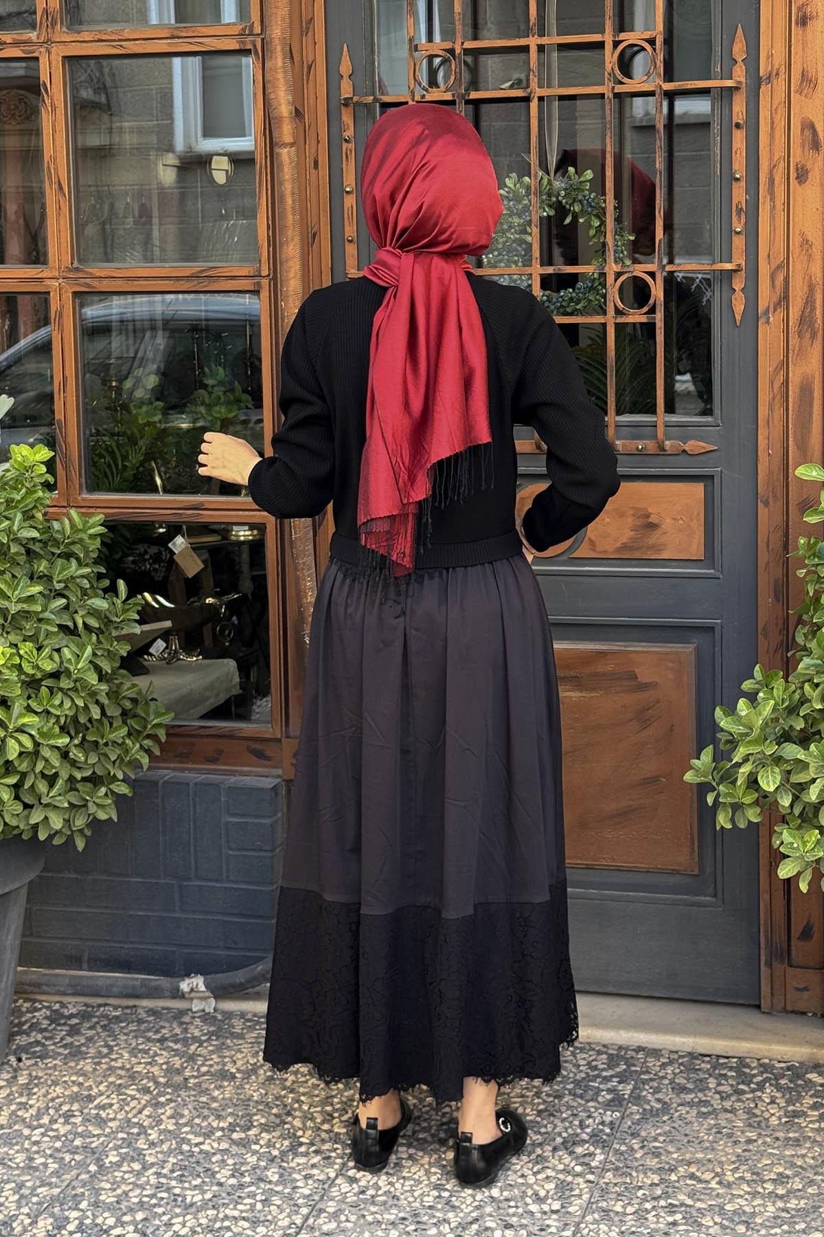 SCL Elbise 10002521311006 Siyah