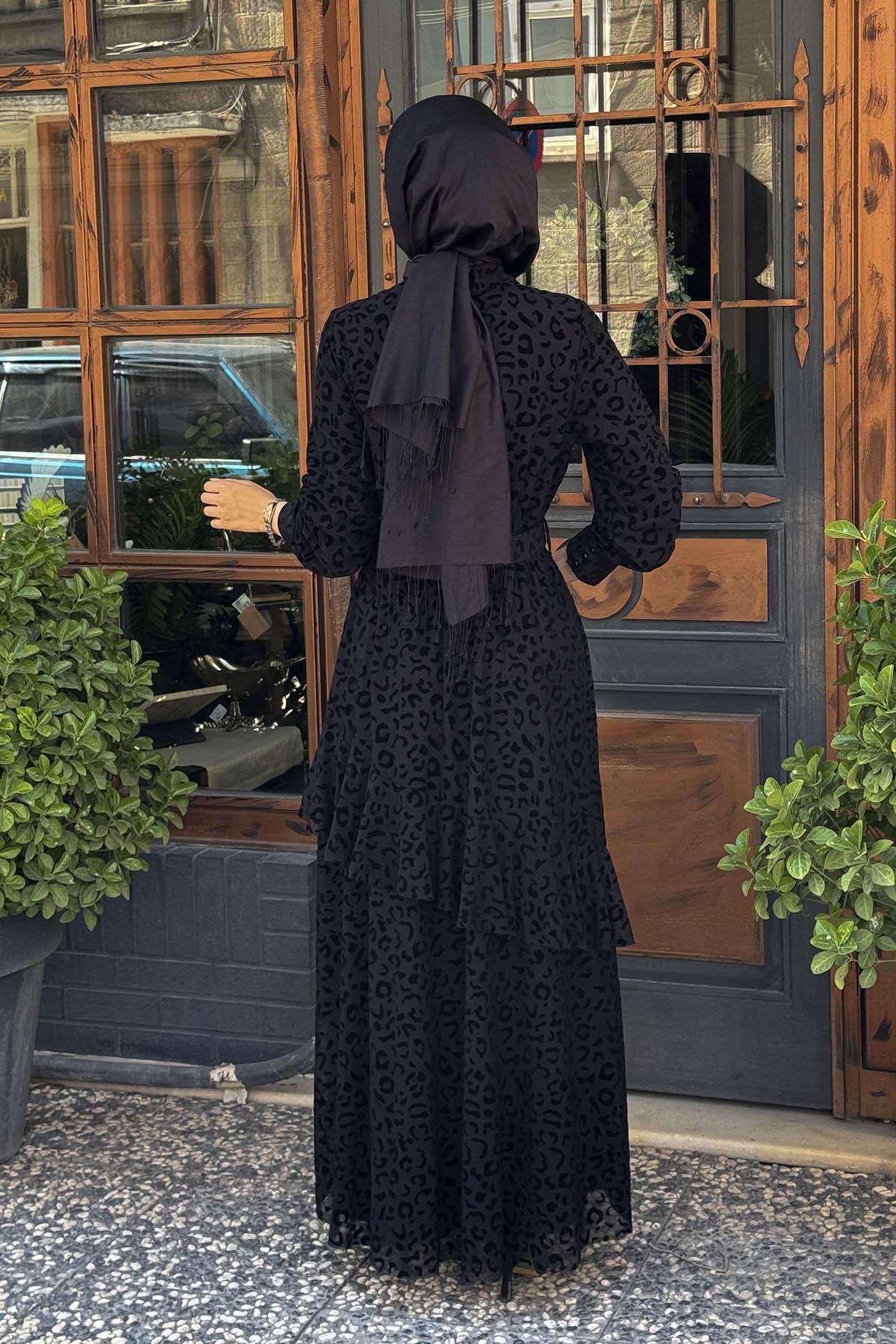 SCL Elbise 10002521311009 Siyah