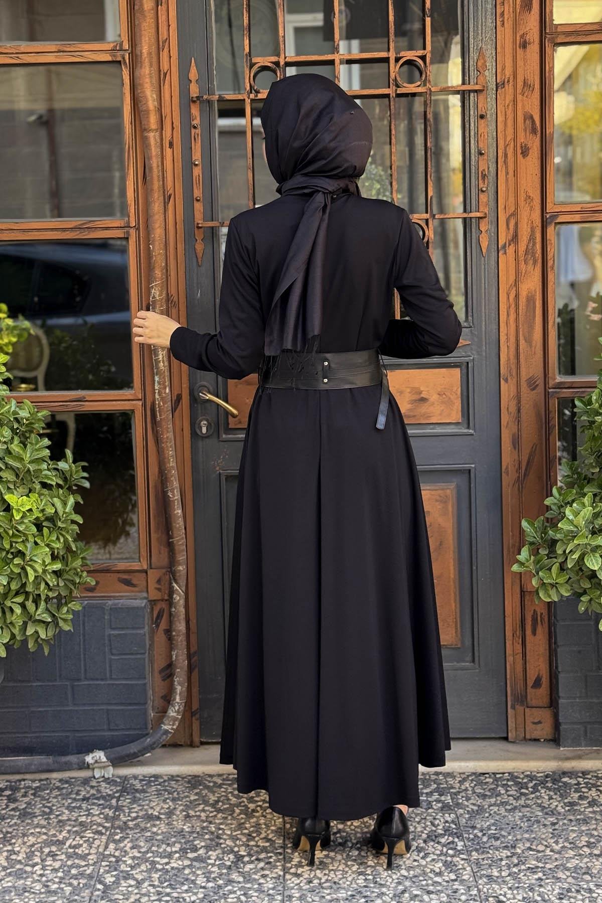 SCL Elbise 10002521311011 Siyah