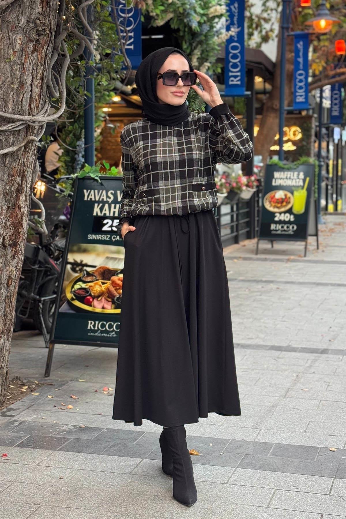 SCL Elbise 10002521311019 Haki