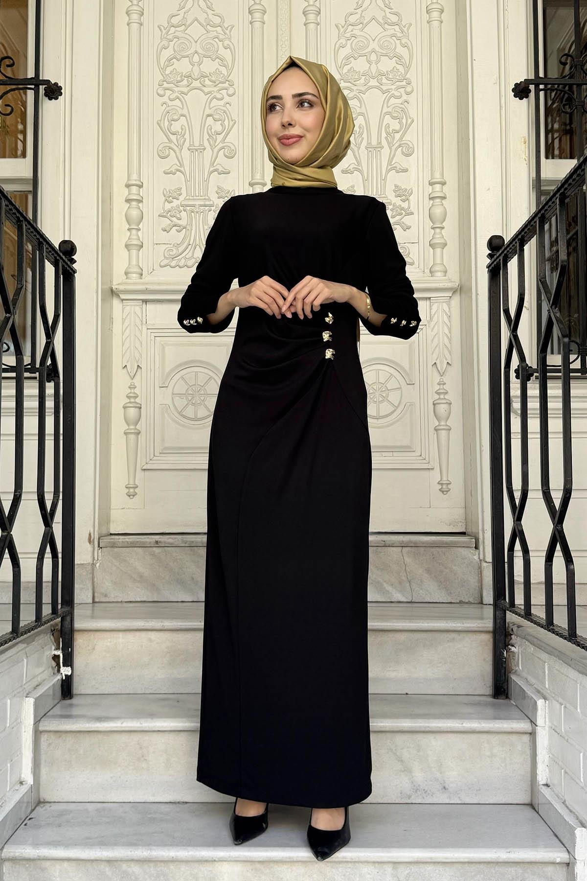 SCL Elbise 10002521311023 Siyah