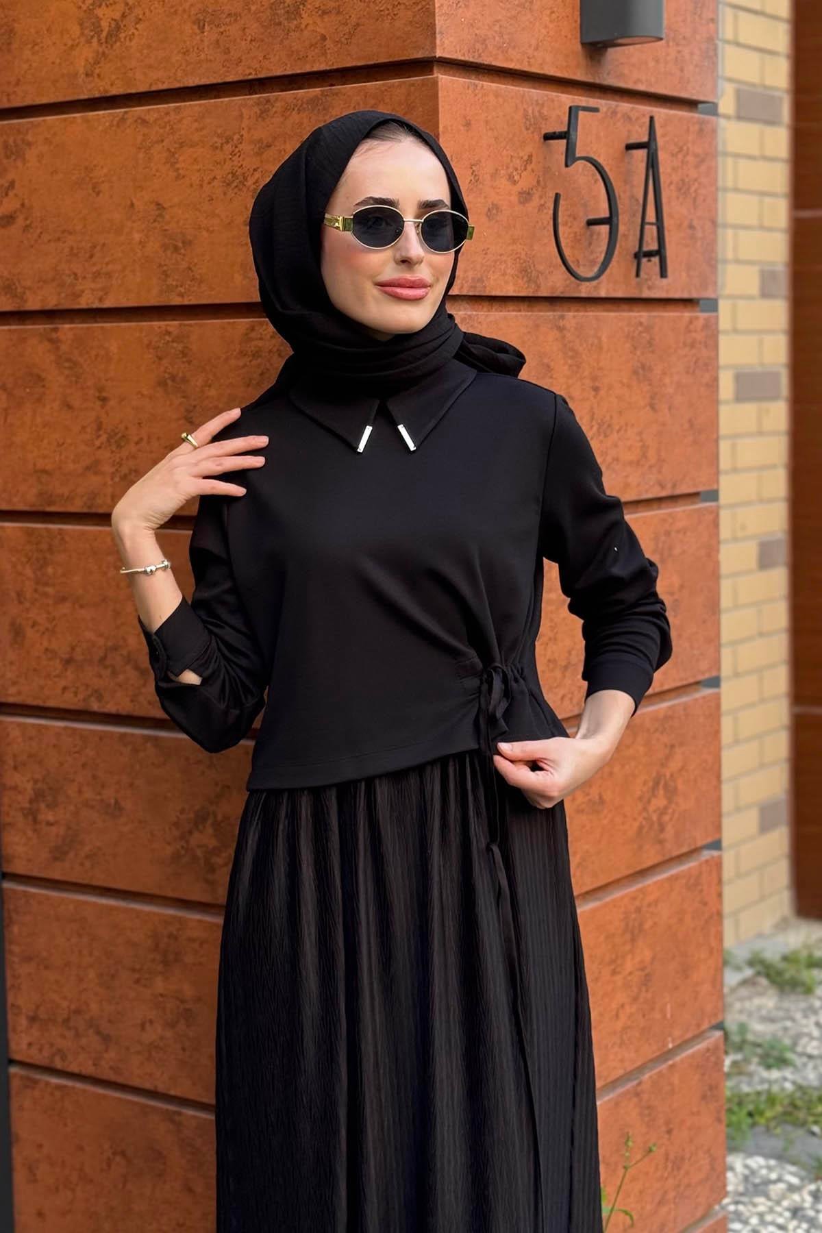 SCL Elbise 10002521311025 Siyah