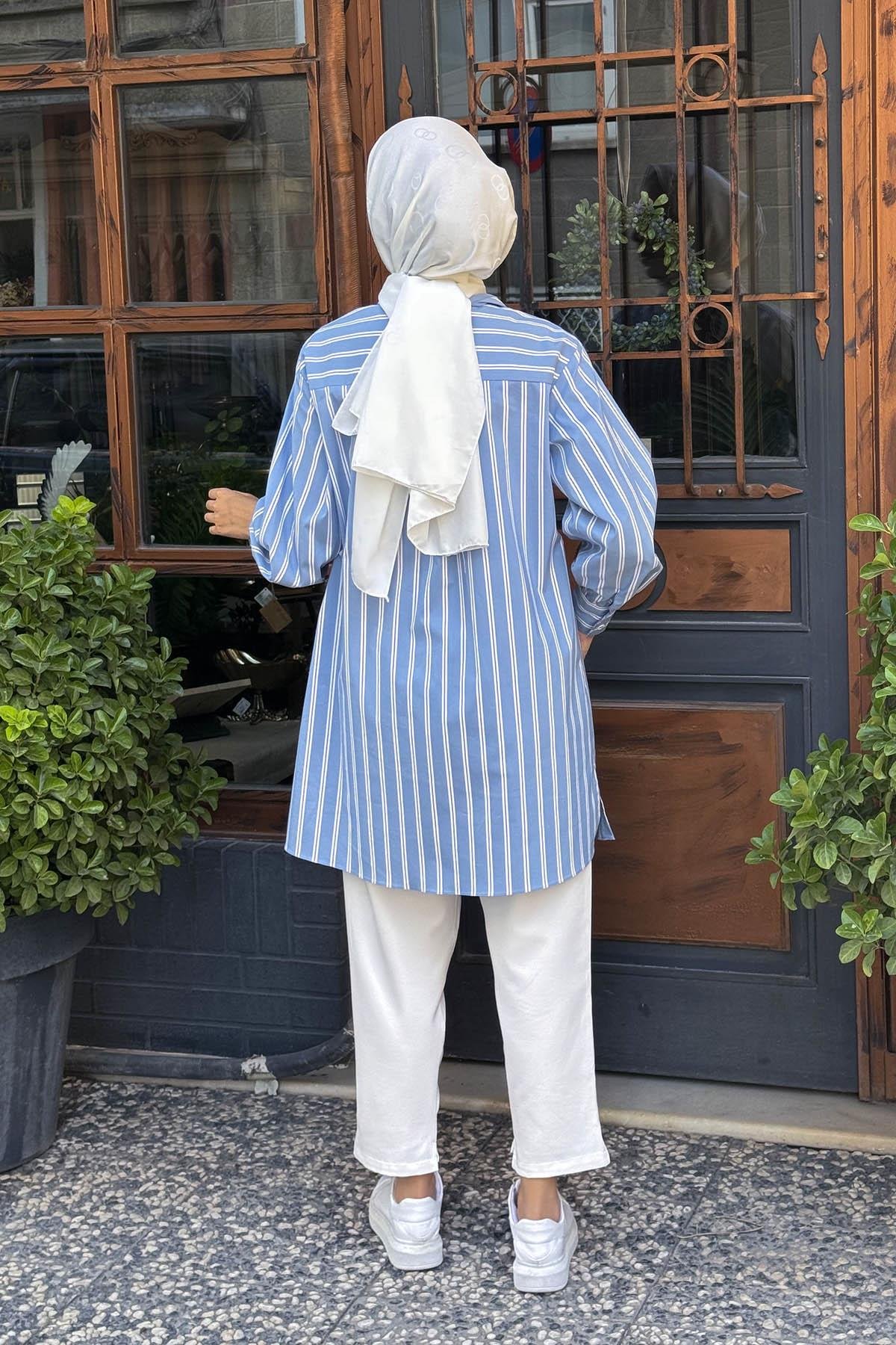 SCL Gömlek 10002521511003 Mavi