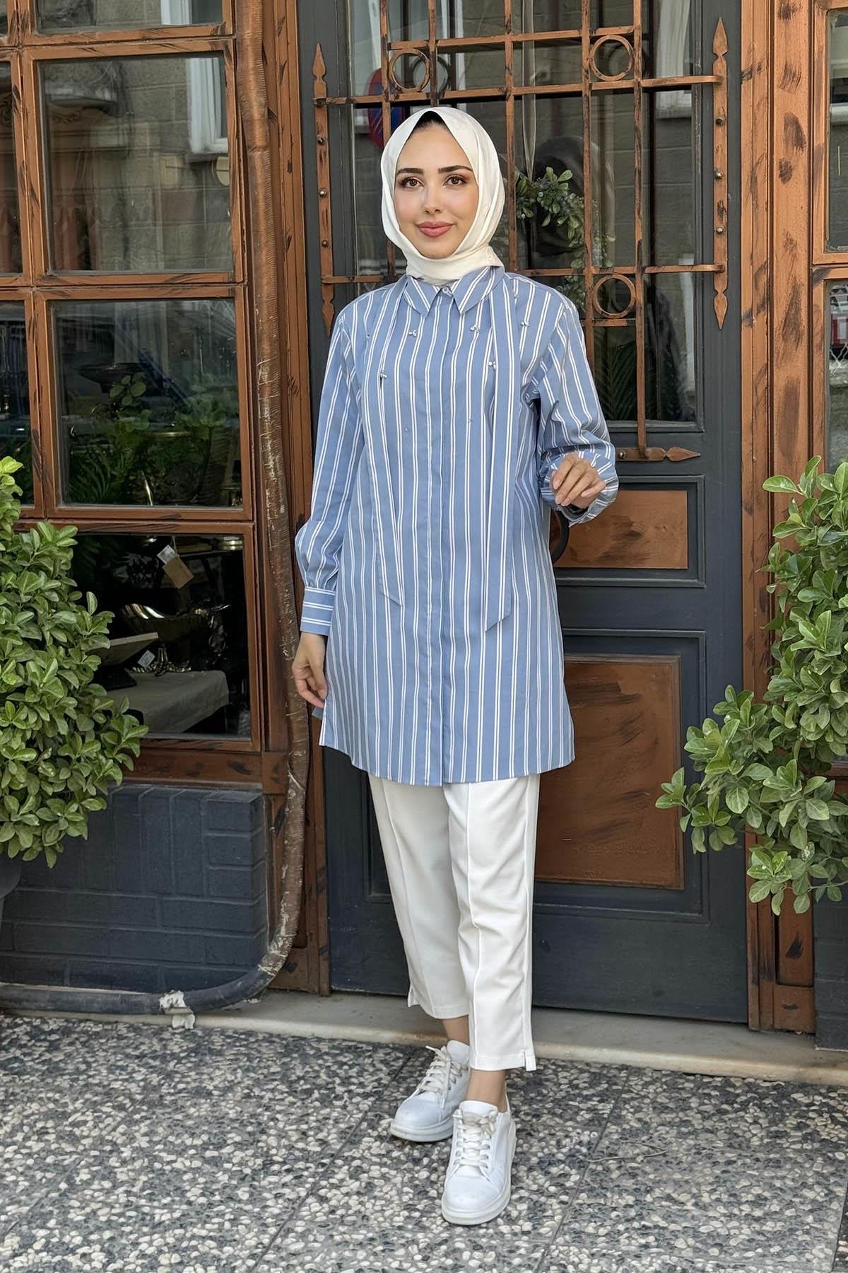 SCL Gömlek 10002521511003 Mavi