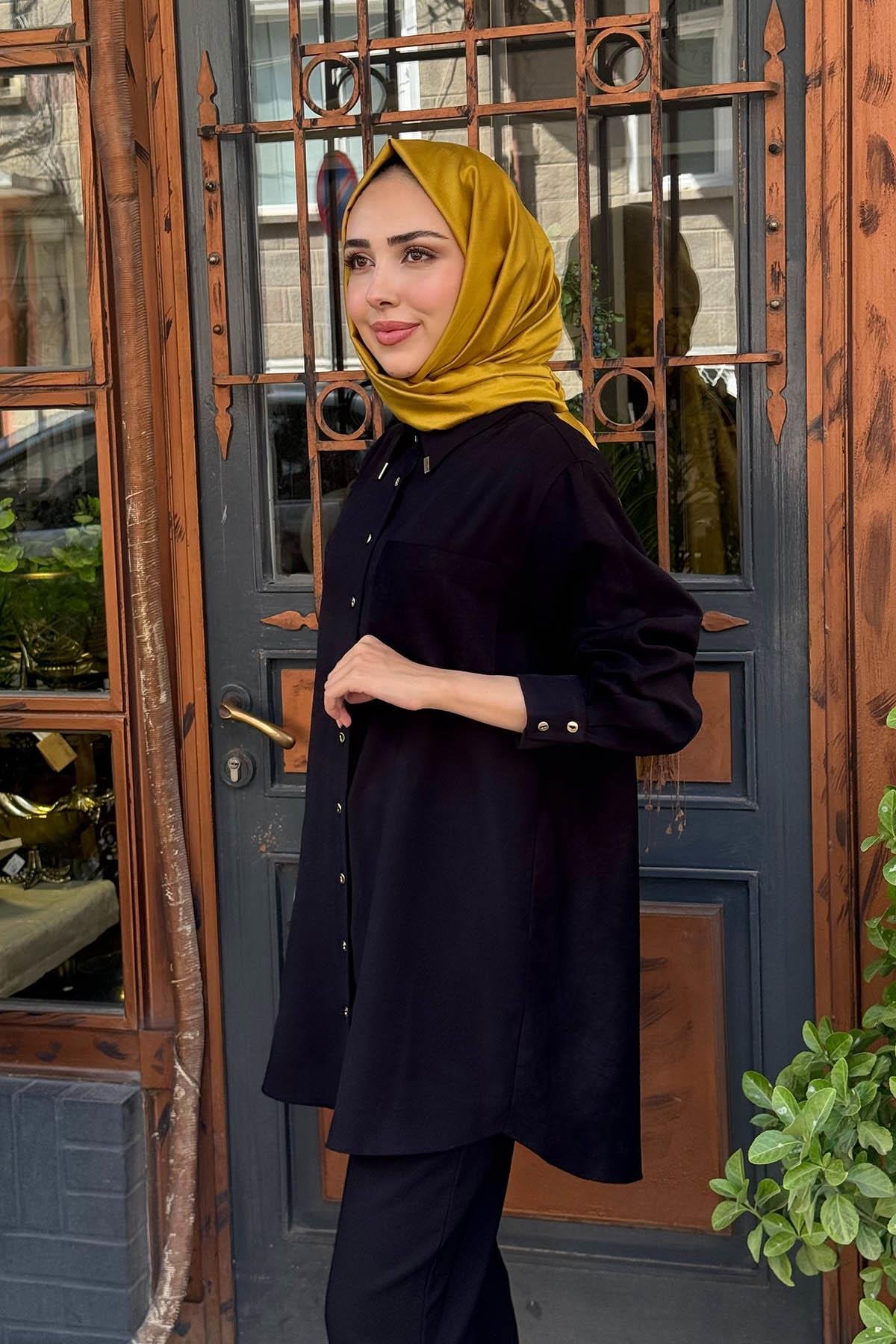 SCL Gömlek 10002521511009 Siyah