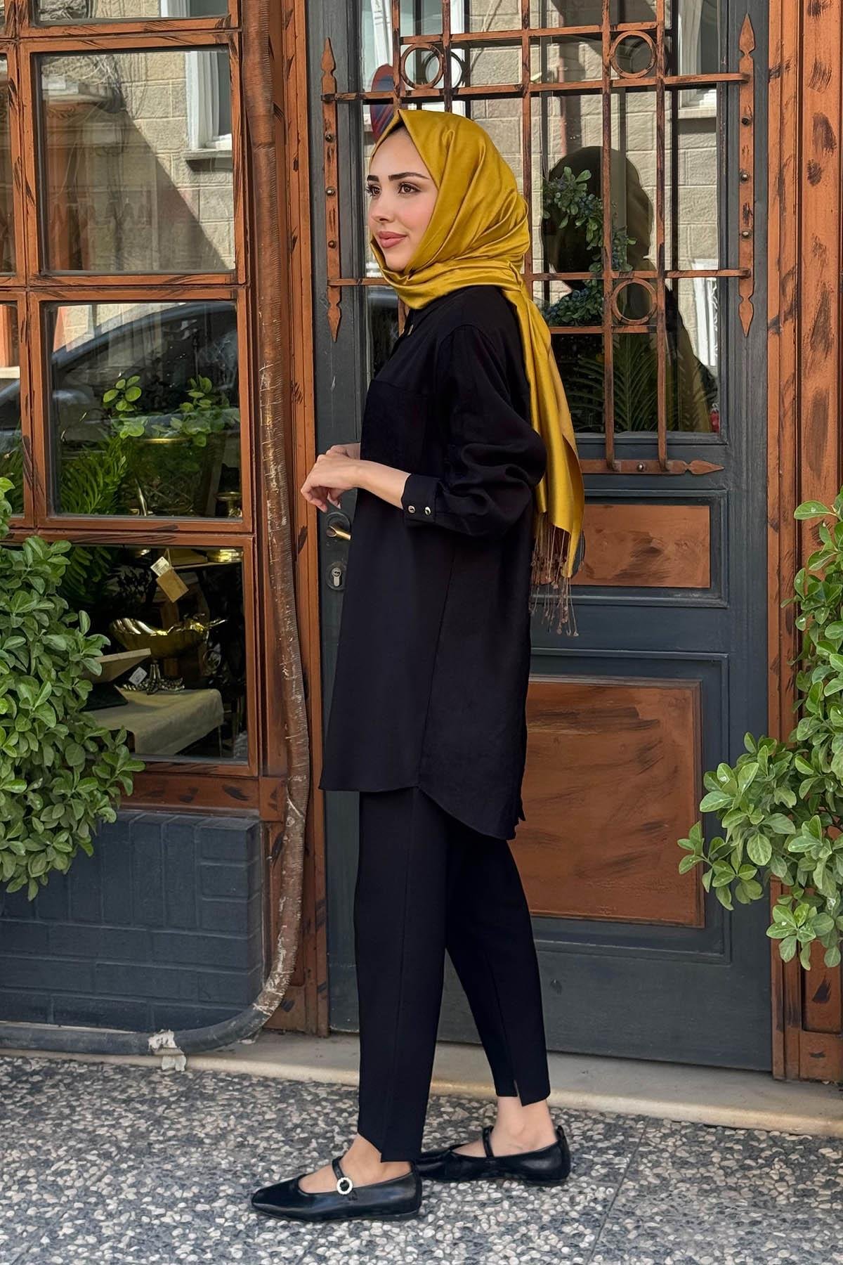 SCL Gömlek 10002521511009 Siyah