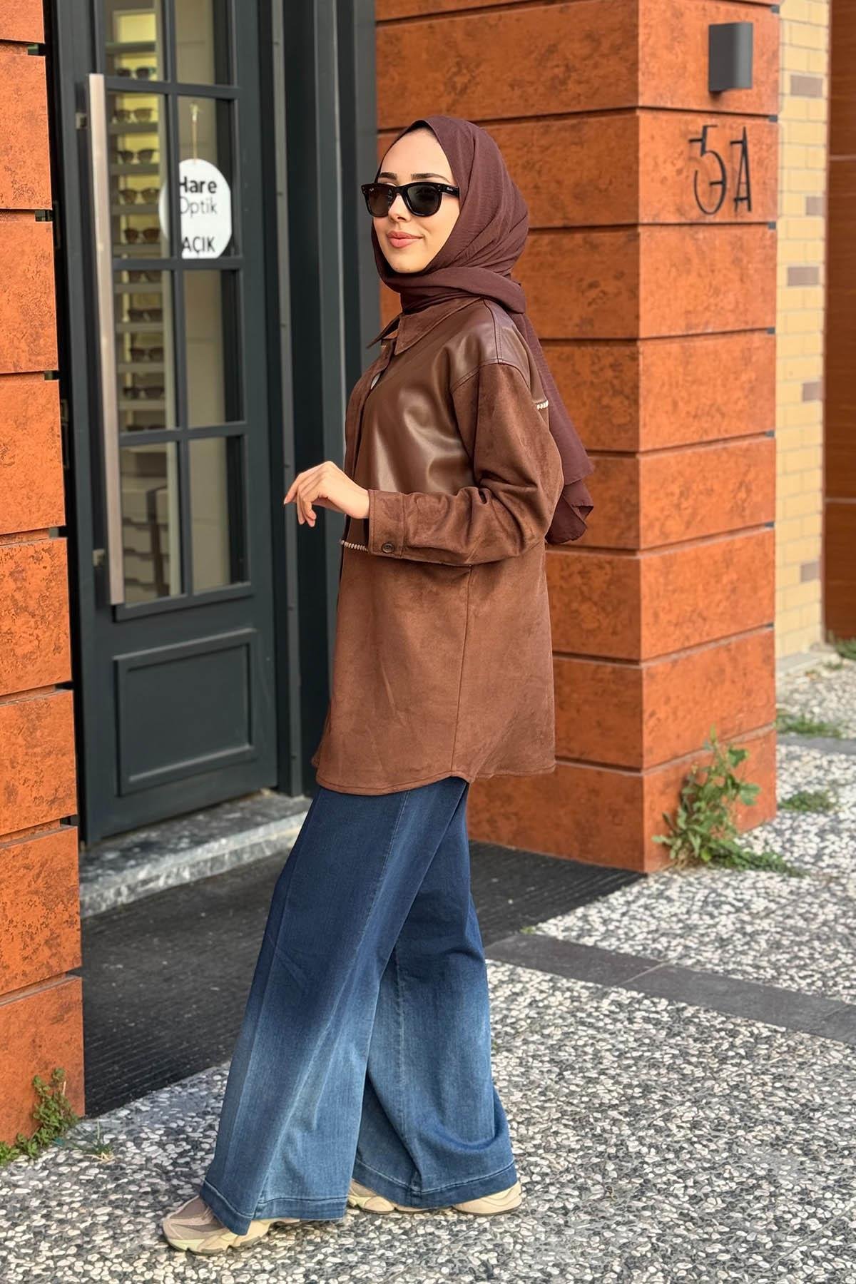 SCL Gömlek 10002521511010 Kahve