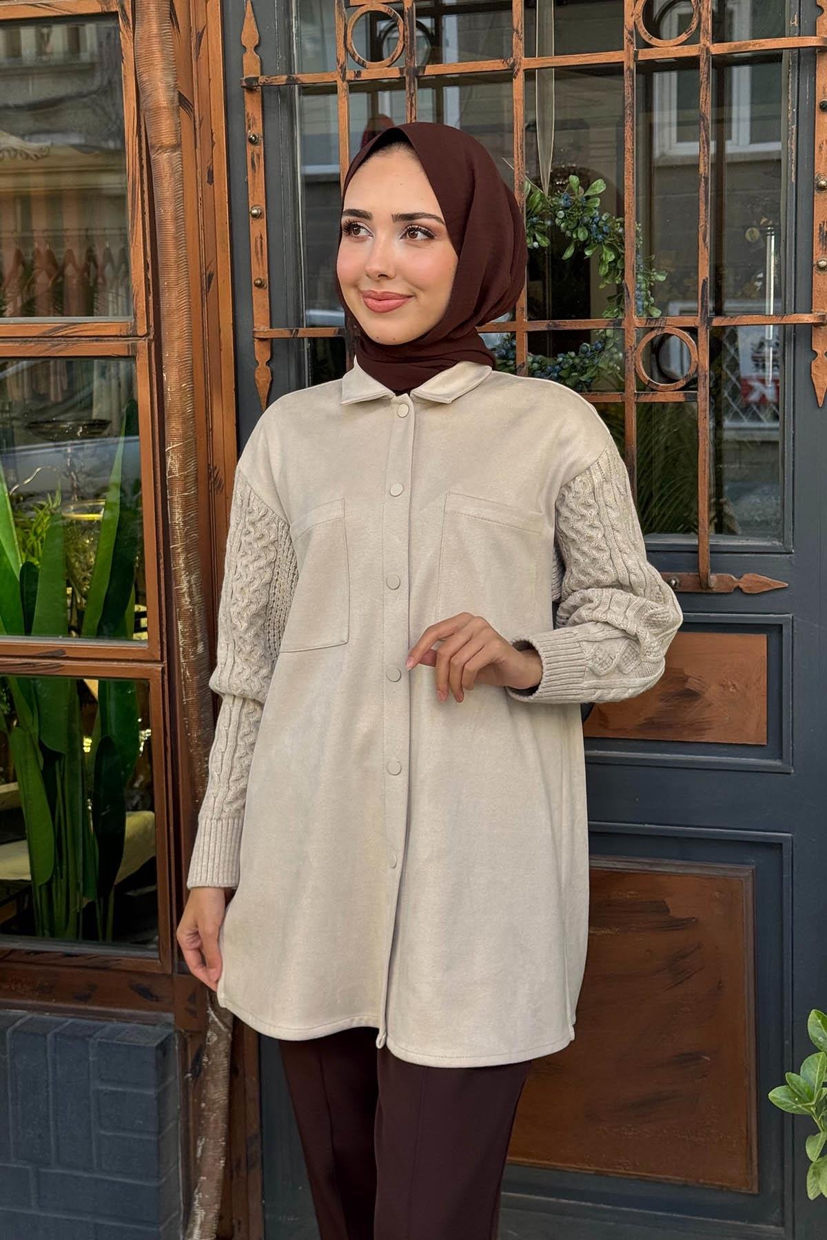 SCL Gömlek 10002521511012 Bej