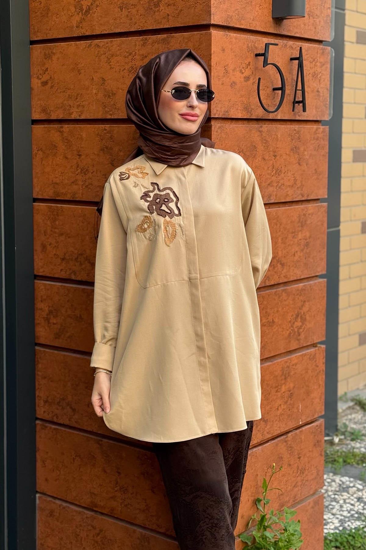 SCL Gömlek 10002521511013 Camel