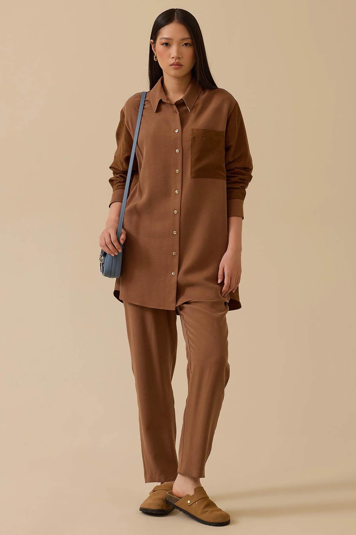 SCL Pantolon 10002521011023 Kahve