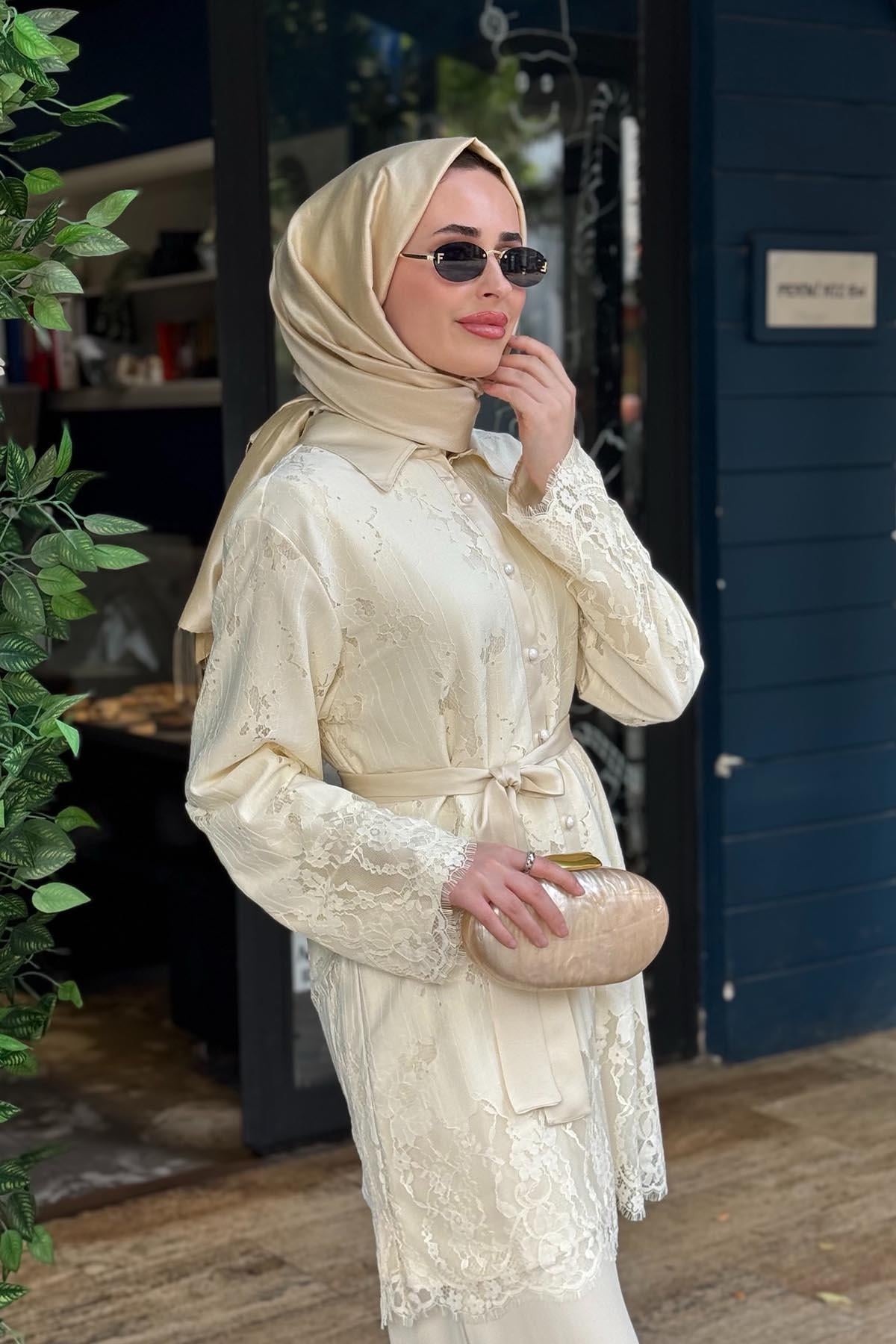 SCL Pantolonlu Takım 10002611211035T Krem