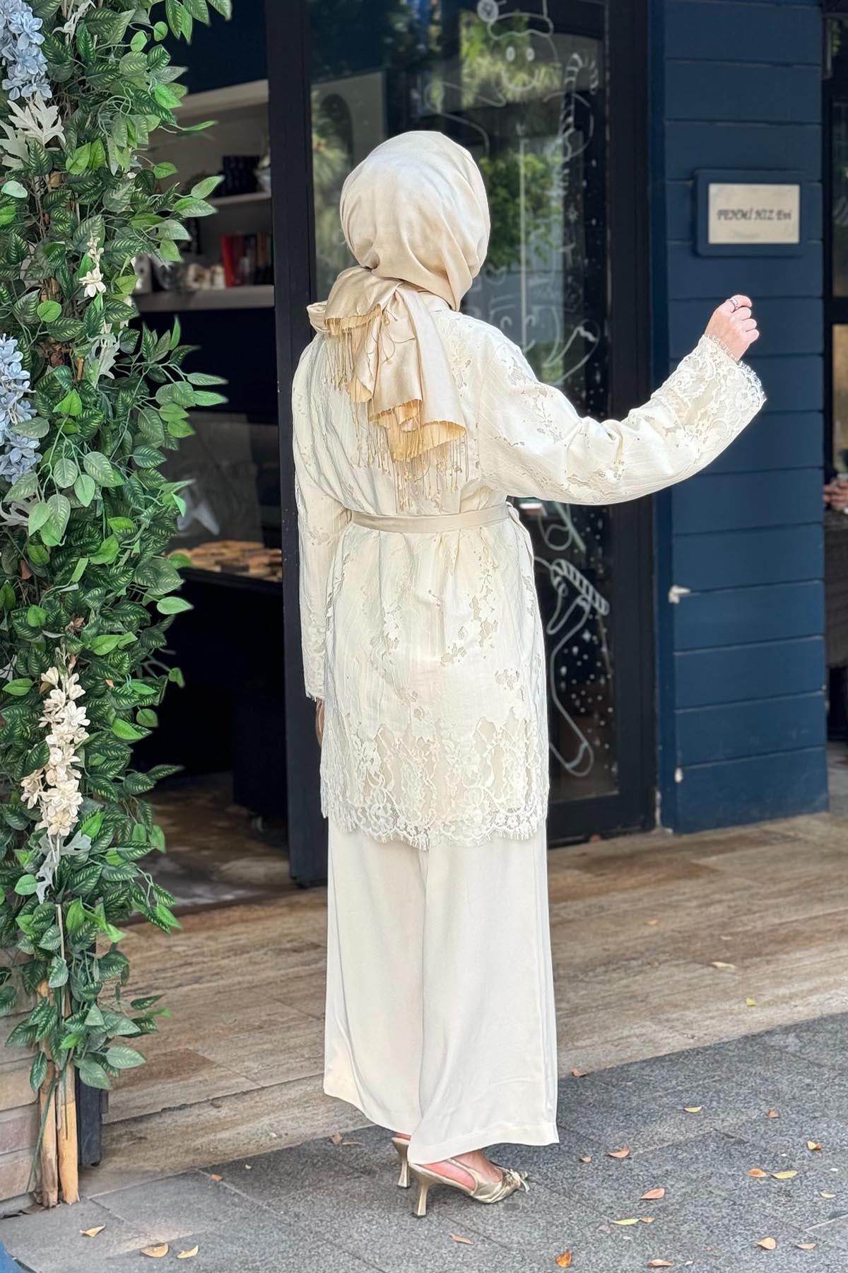 SCL Pantolonlu Takım 10002611211035T Krem