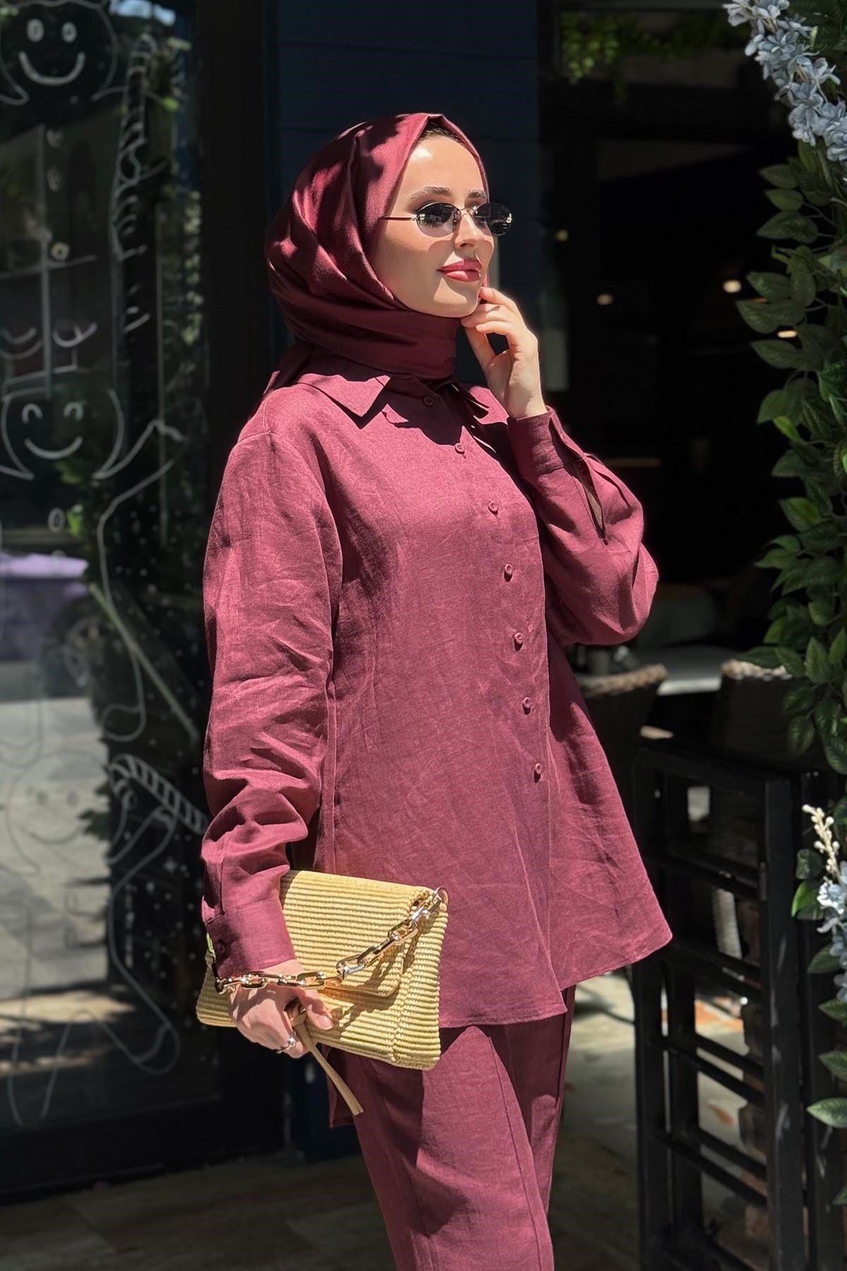 SCL Pantolonlu Takım 10002611511019T Bordo