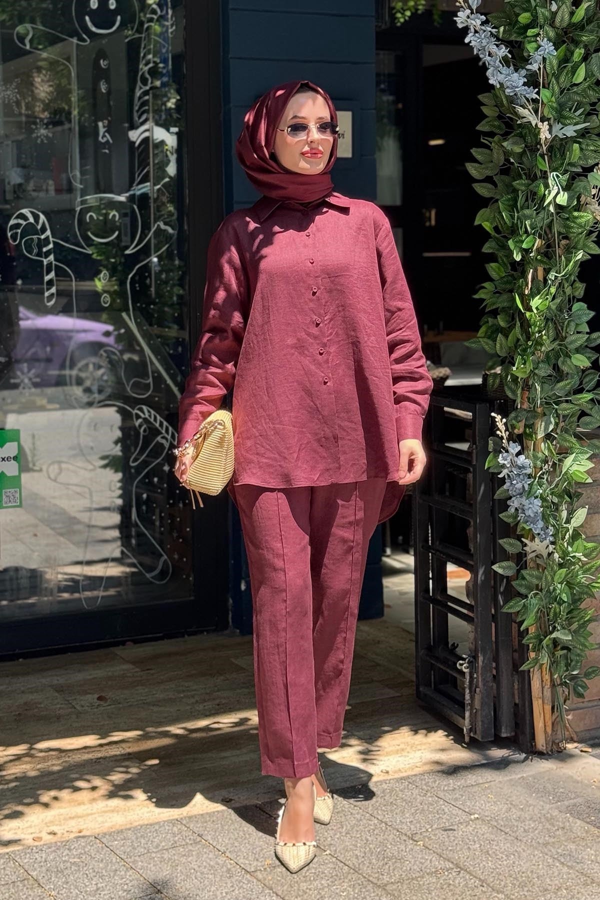 SCL Pantolonlu Takım 10002611511019T Bordo