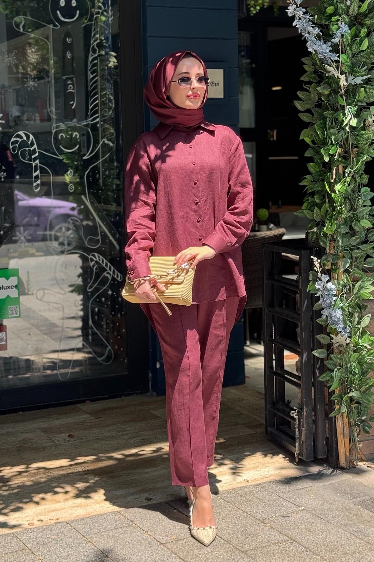 SCL Pantolonlu Takım 10002611511019T Bordo