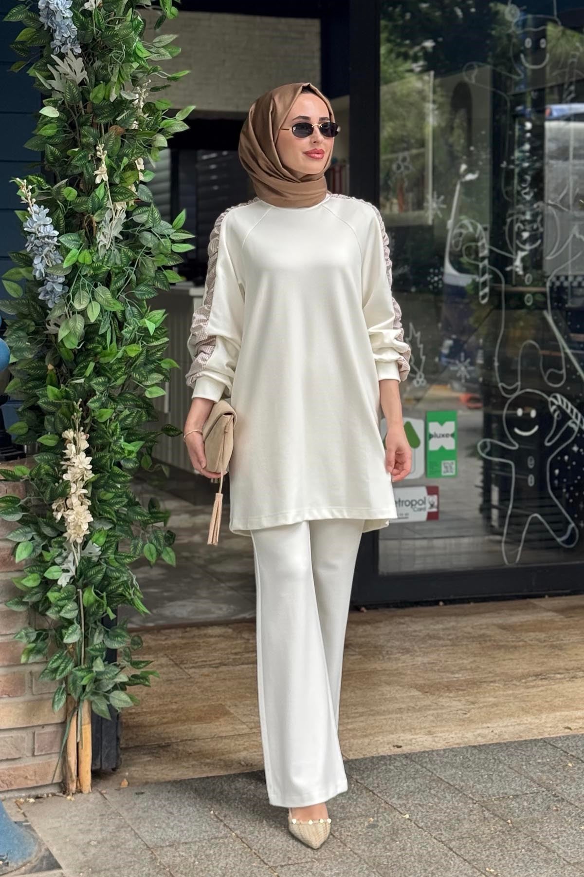 SCL Pantolonlu Takım 10002612311008T Ekru