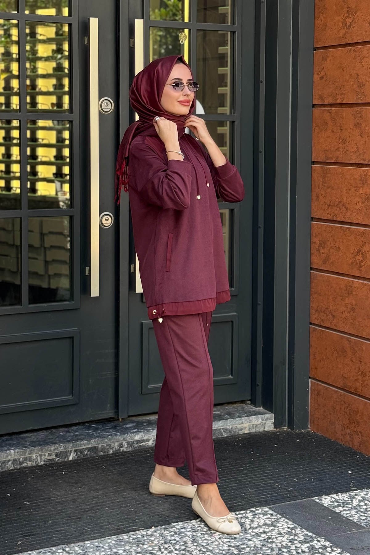 SCL Pantolonlu Takım 10002622311007T Bordo