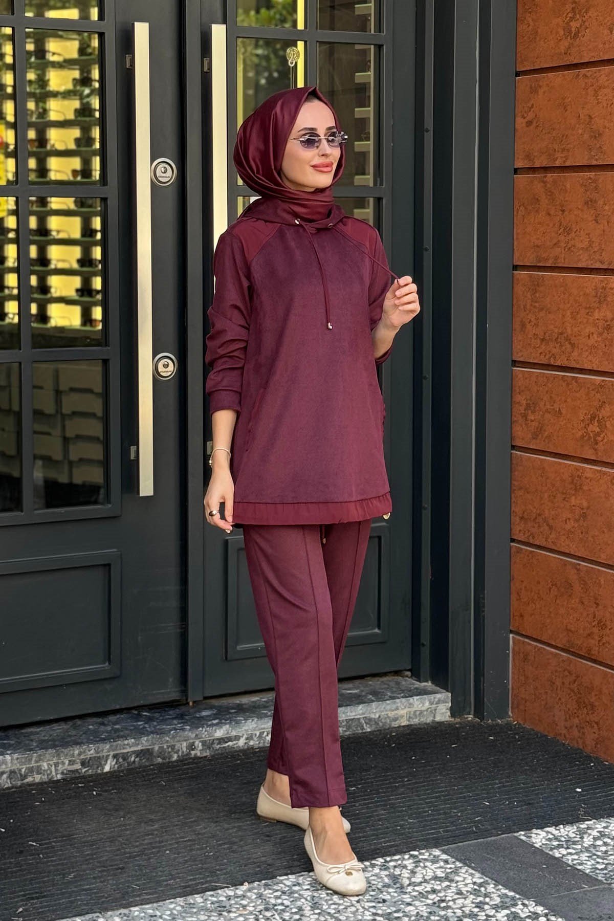 SCL Pantolonlu Takım 10002622311007T Bordo