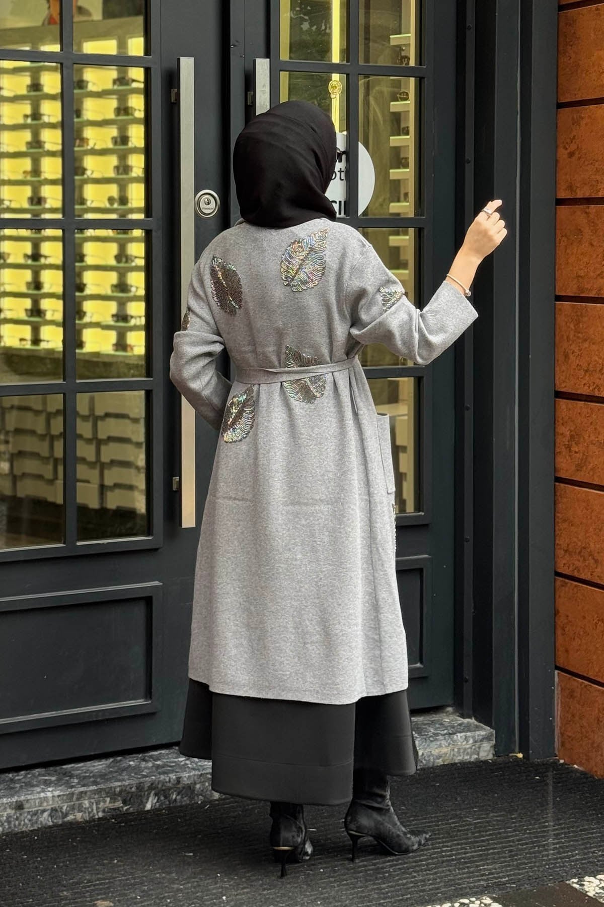 SCL Triko Hırka 10002621711022 Gri
