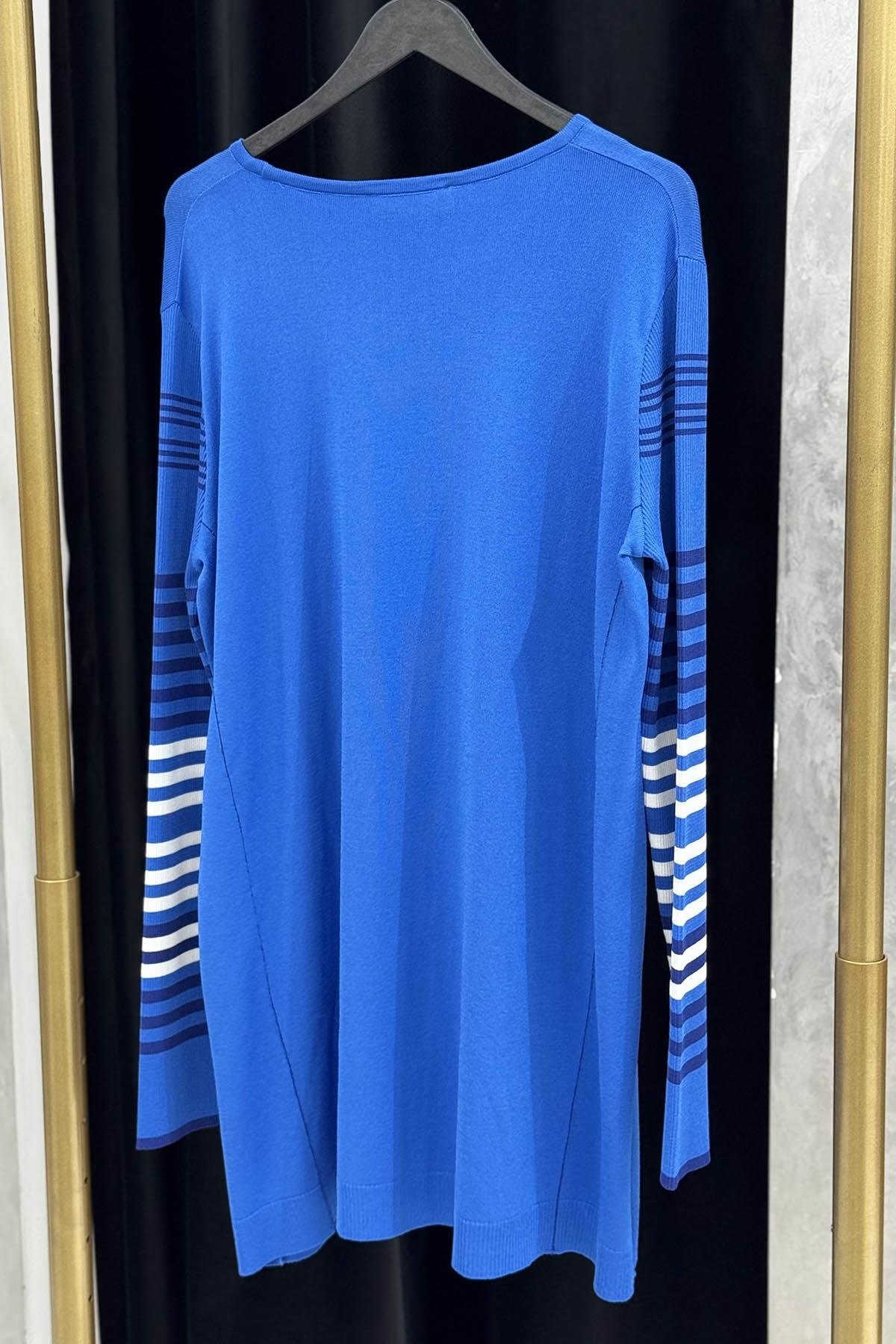 tıg triko Tunik 21475 Saks Mavi