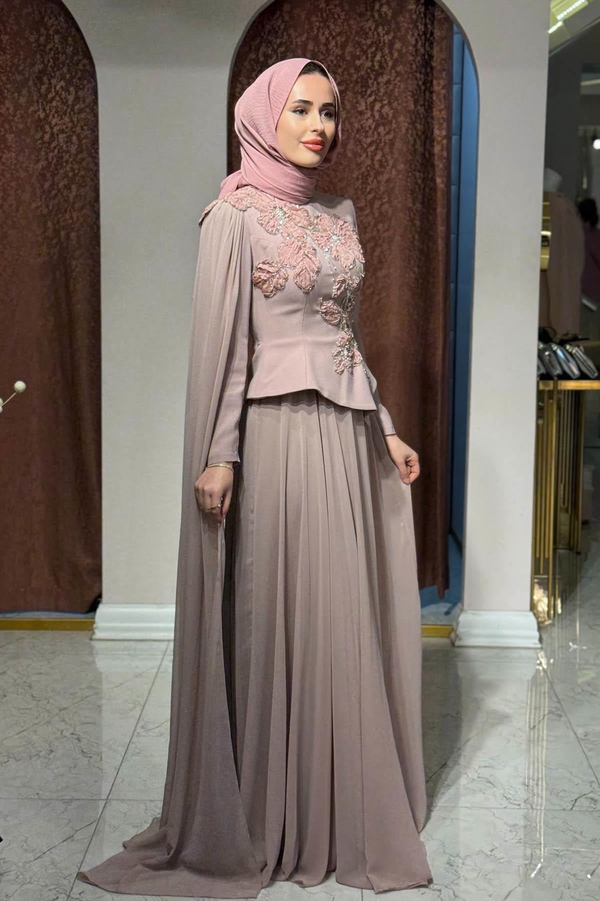 TUAY Abiye 4478 Gül Kurusu