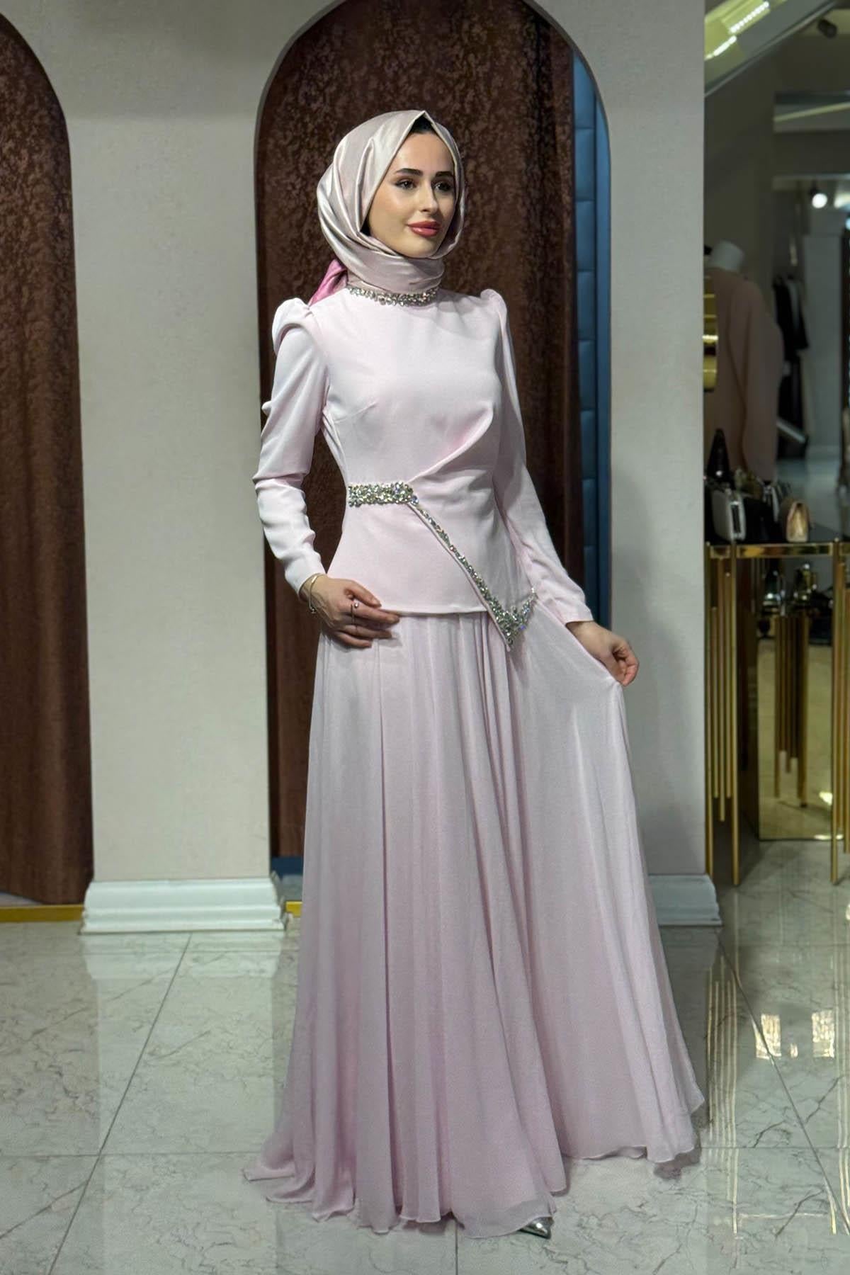 TUAY Abiye 4502 Şeker Pembesi