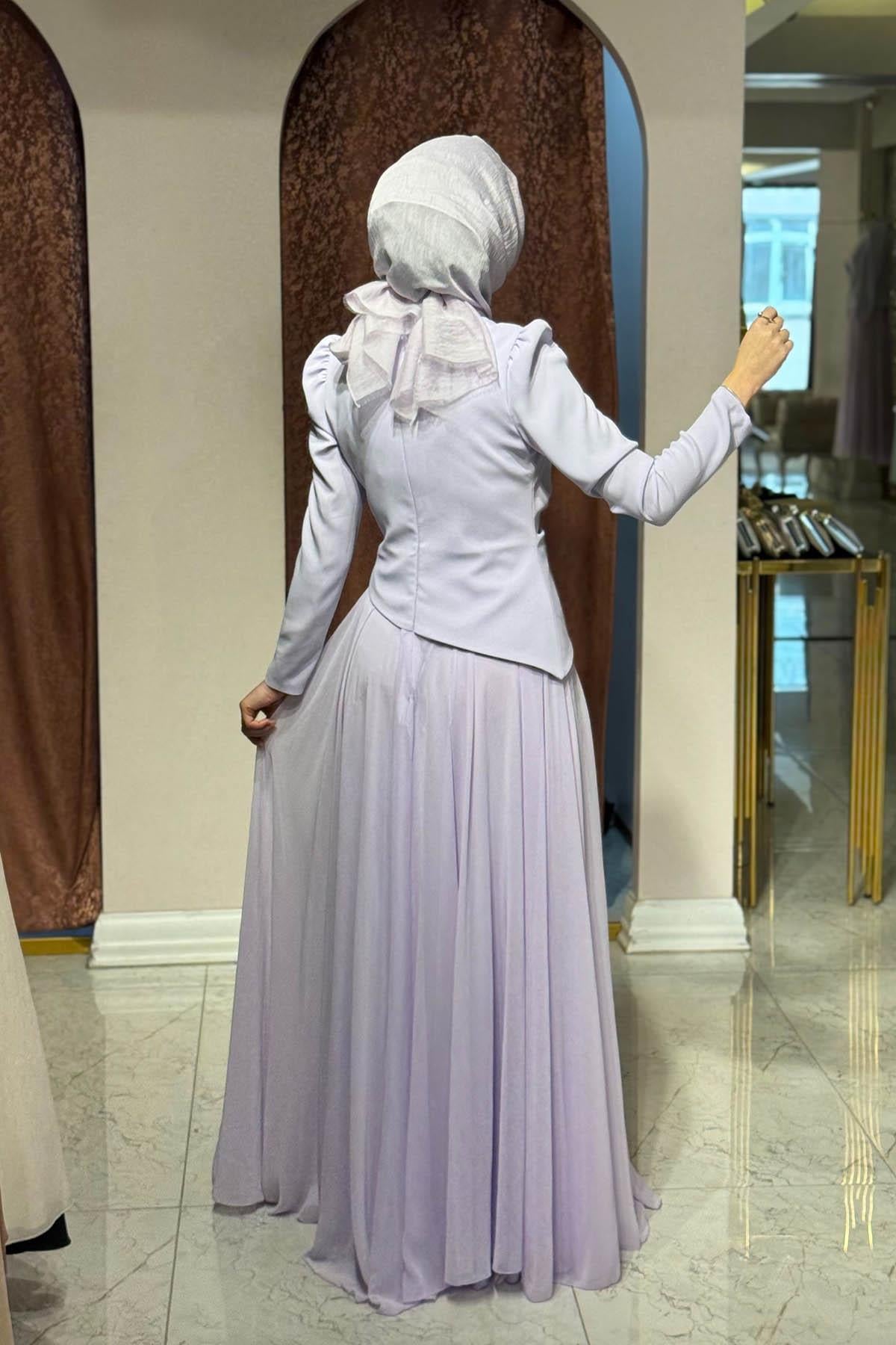 TUAY Abiye 4525 Lila