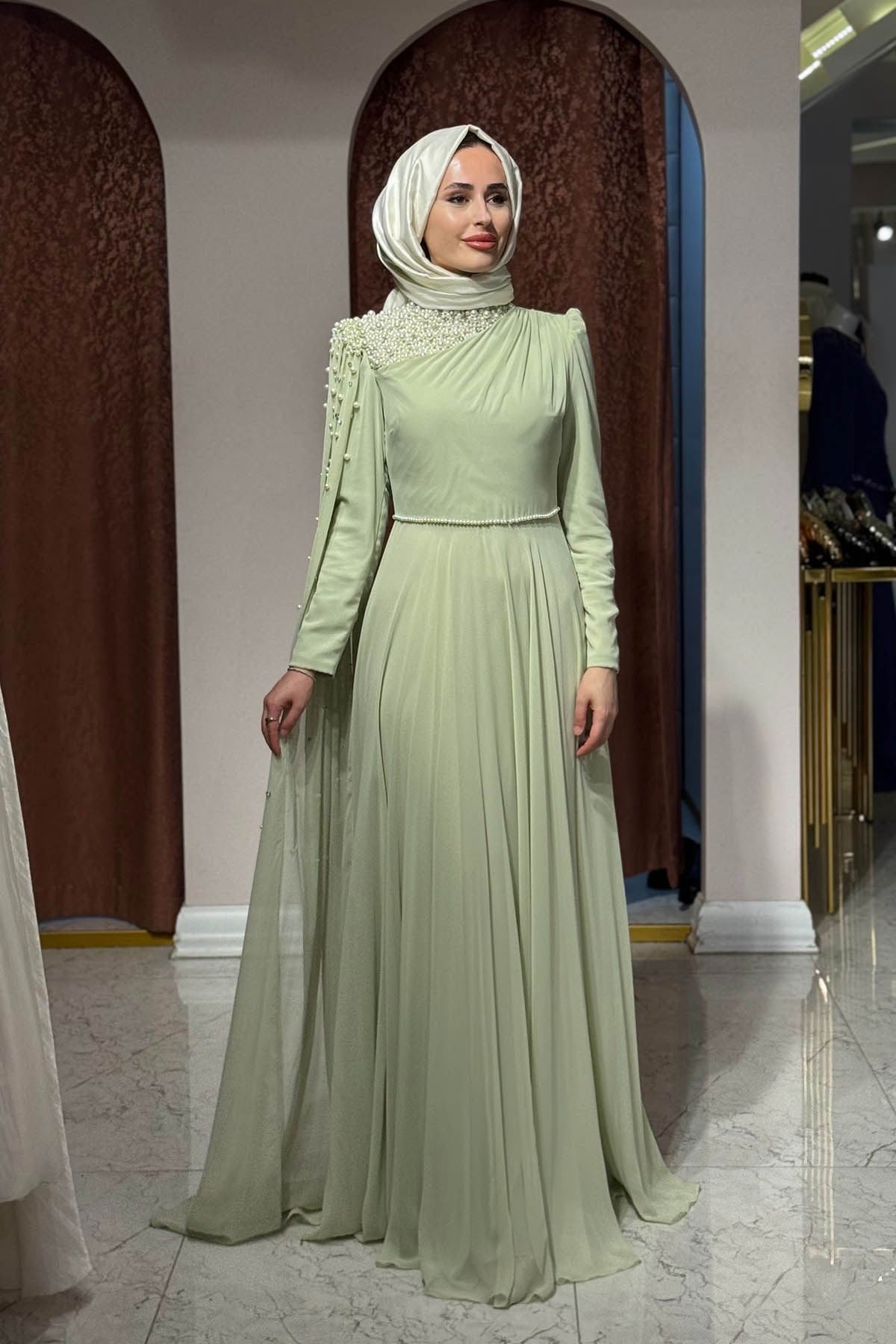 TUAY Abiye 4573 Mint