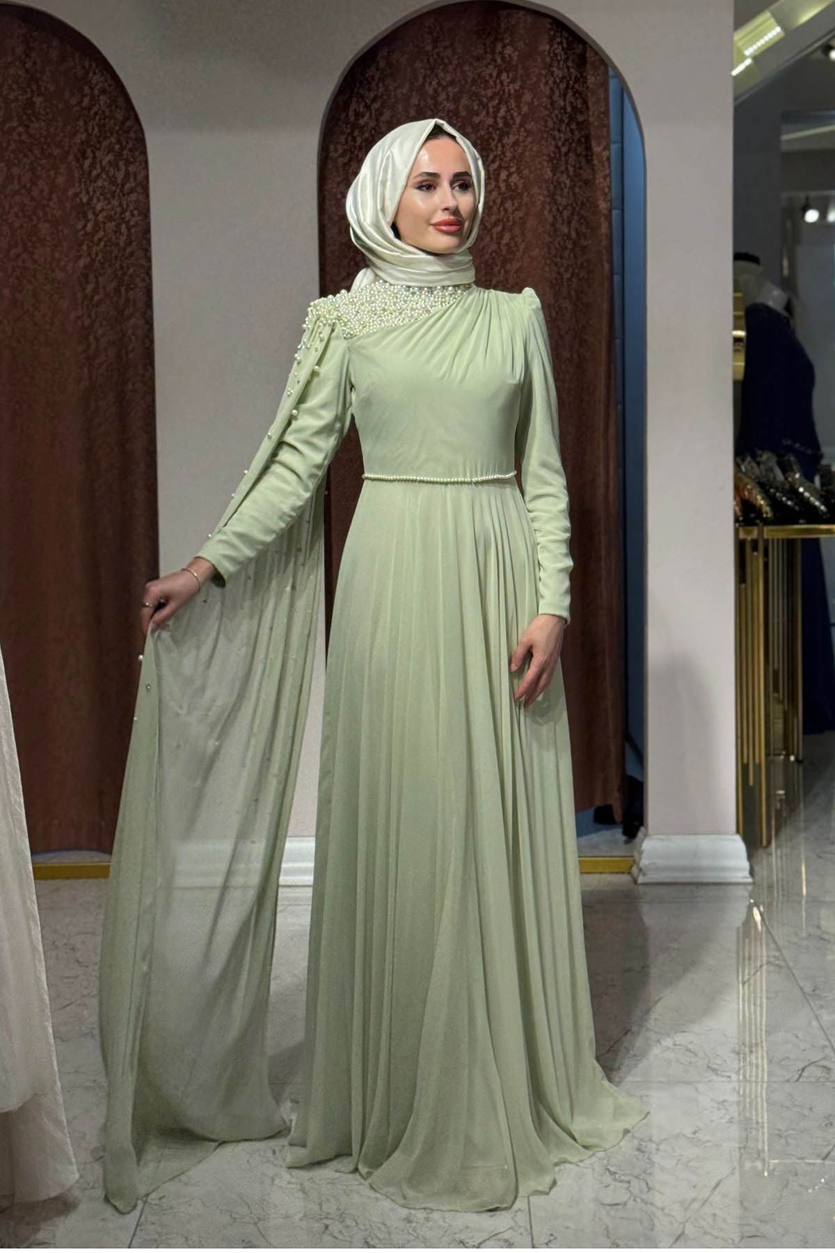 TUAY Abiye 4573 Mint
