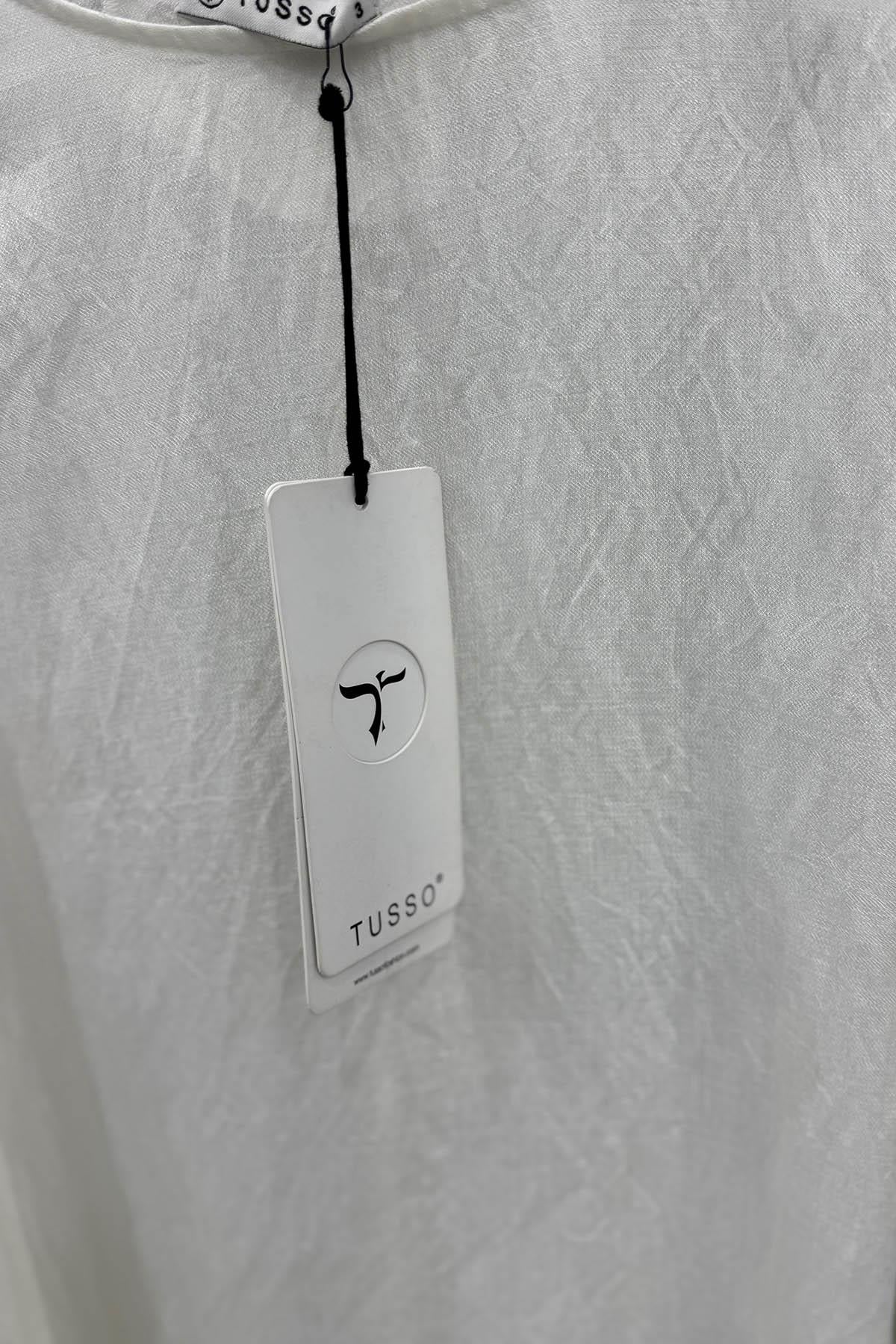 TUSSO Bluz 17522 Beyaz