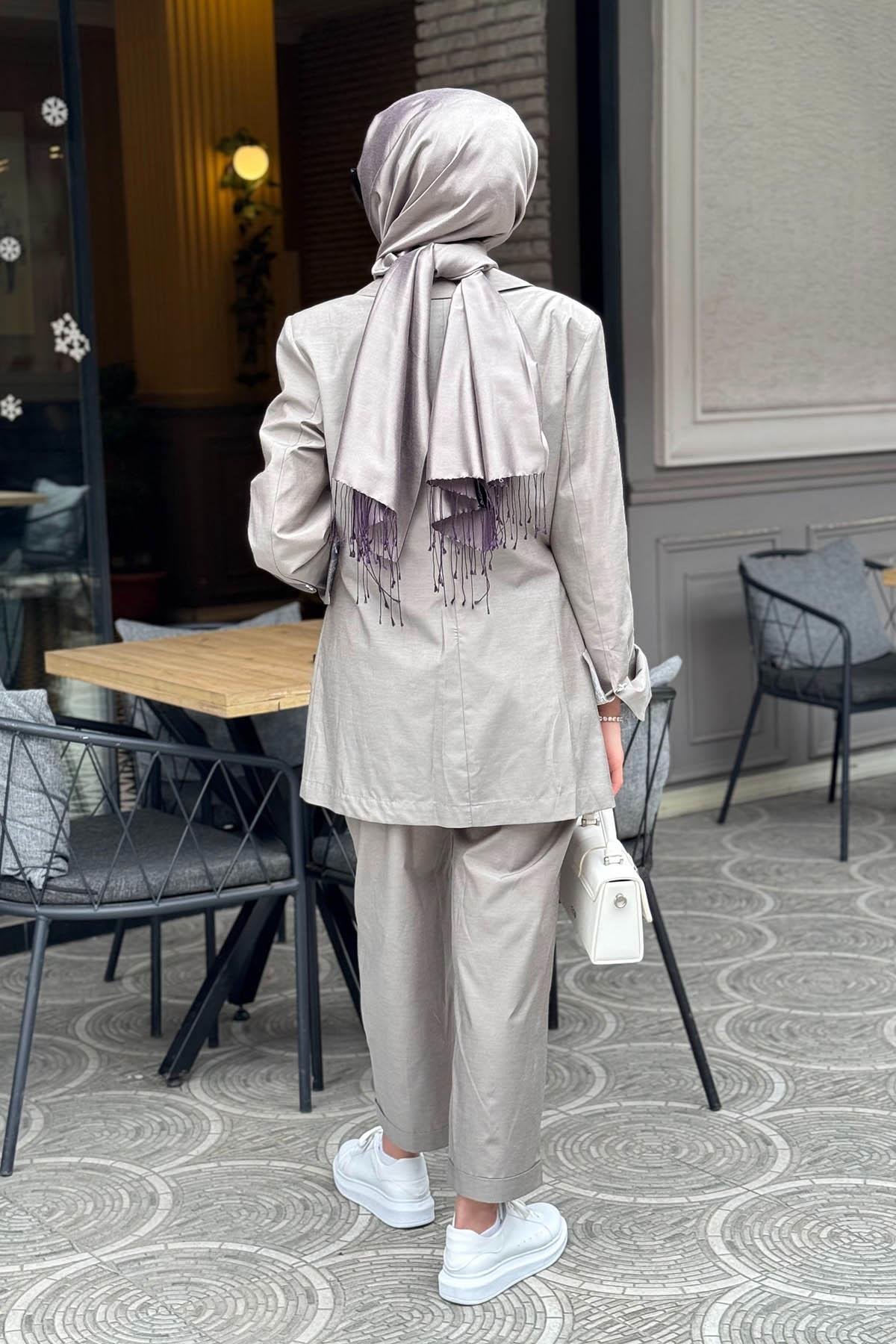 venöve Dalia Takım 25SSCEK0032 Vizon