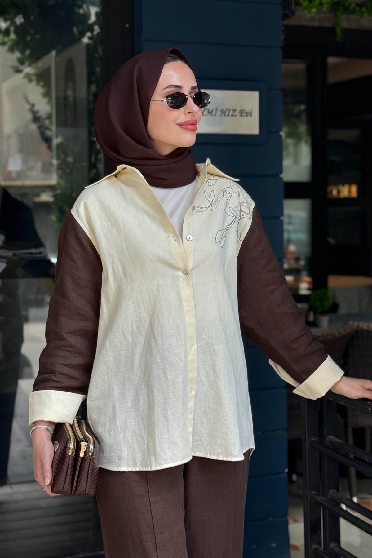 venöve Elia Pantolonlu Takım 26SSGOM0005 Sarı