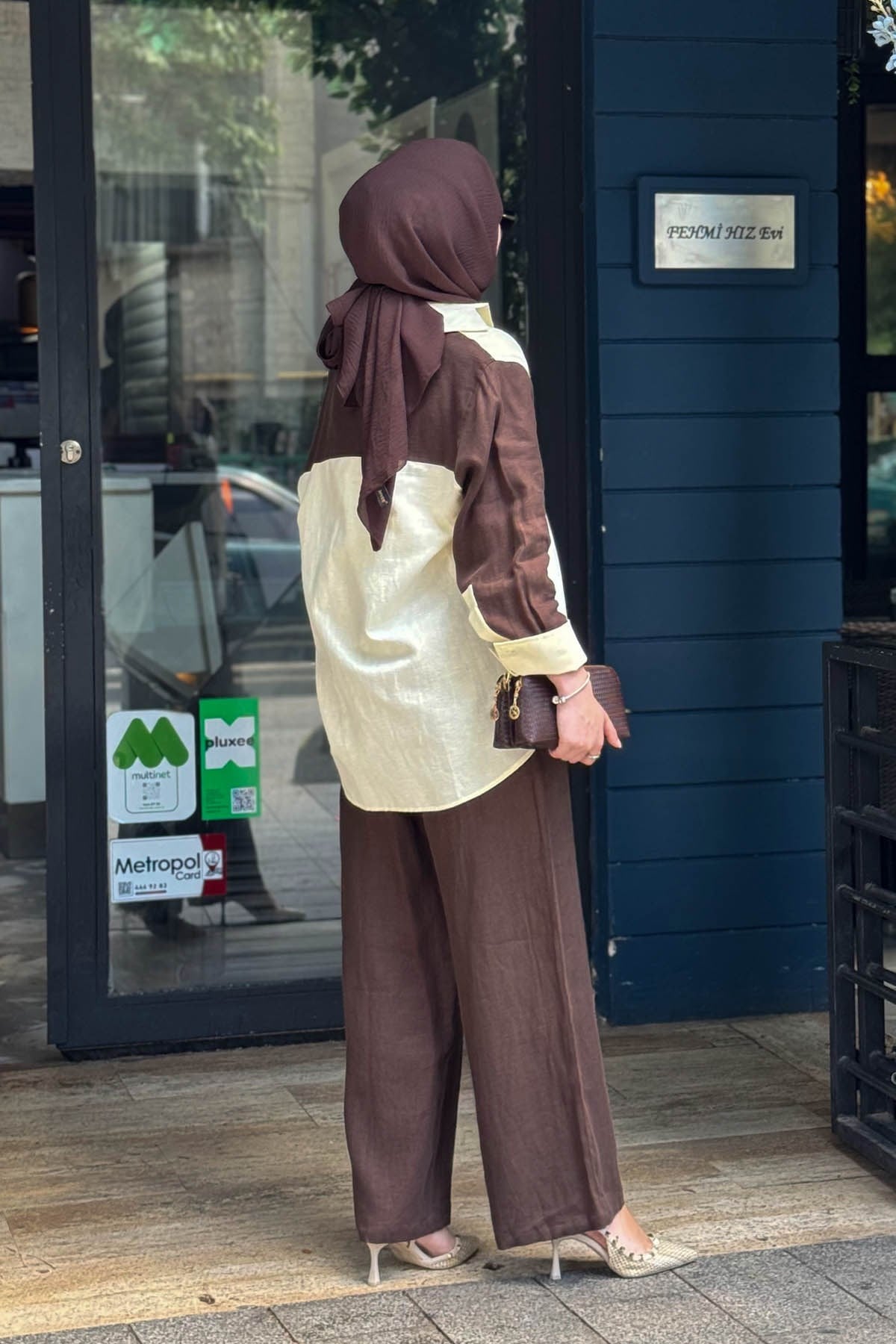 venöve Elia Pantolonlu Takım 26SSGOM0005 Sarı