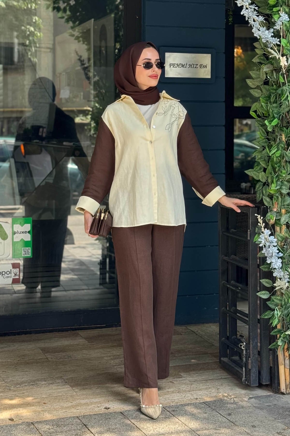 venöve Elia Pantolonlu Takım 26SSGOM0005 Sarı
