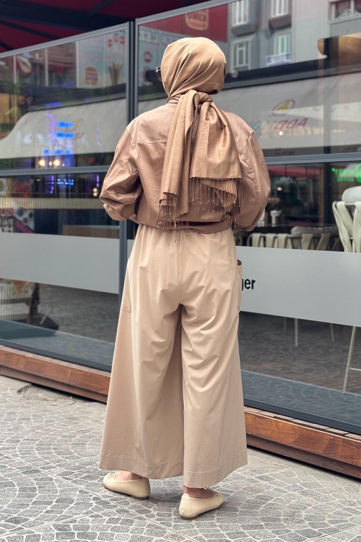 venöve Lois Gömlek 25SSGOM0007 Kahverengi