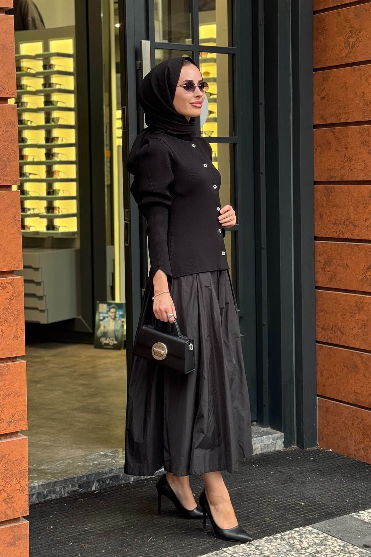 venöve Natalie Triko Hırka 27FWTRI0013 Siyah