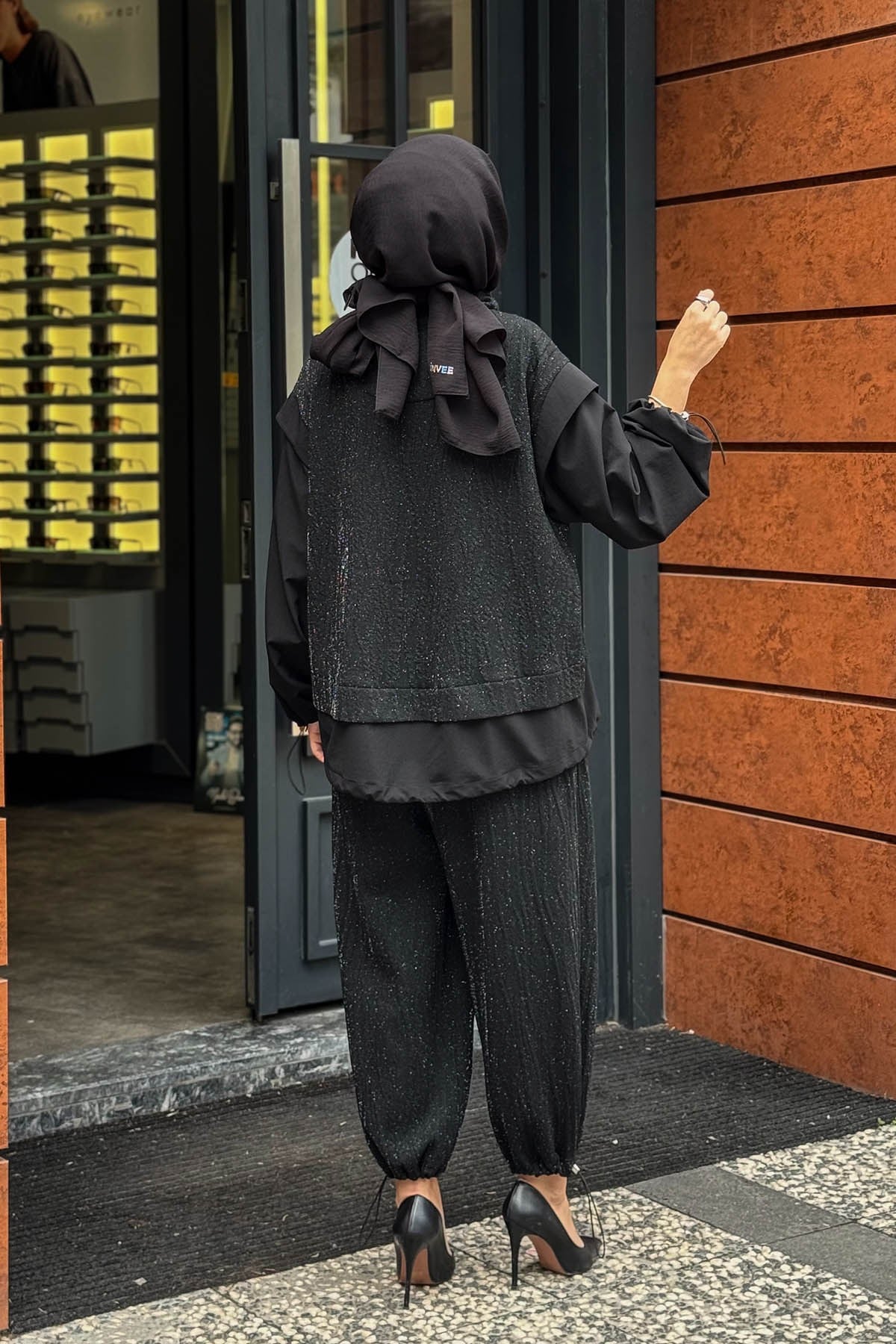 venöve Noa Pantolonlu Takım 27FWCEK0013T Siyah