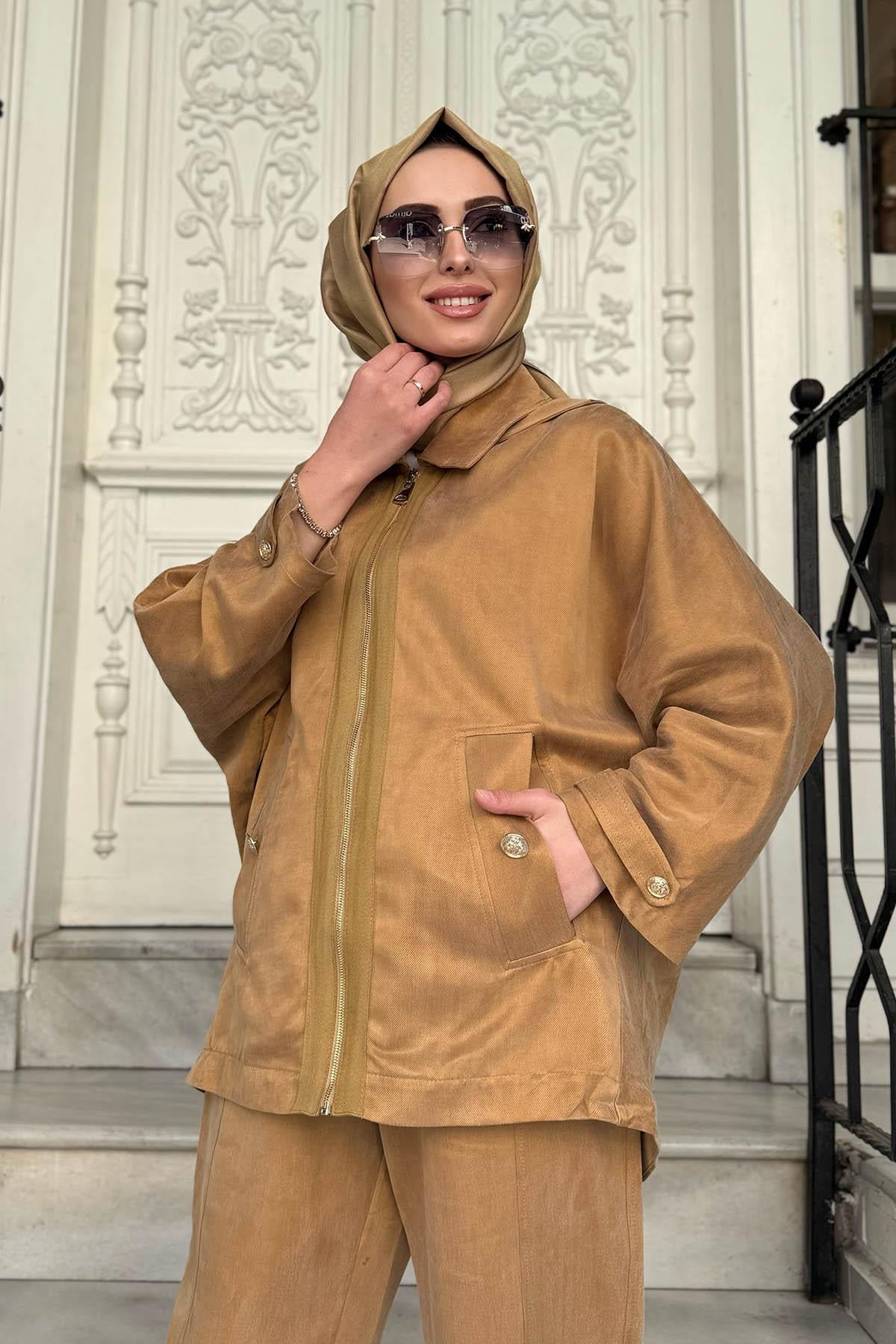 venöve Rashel Ceket 25SSCEK0006 Camel