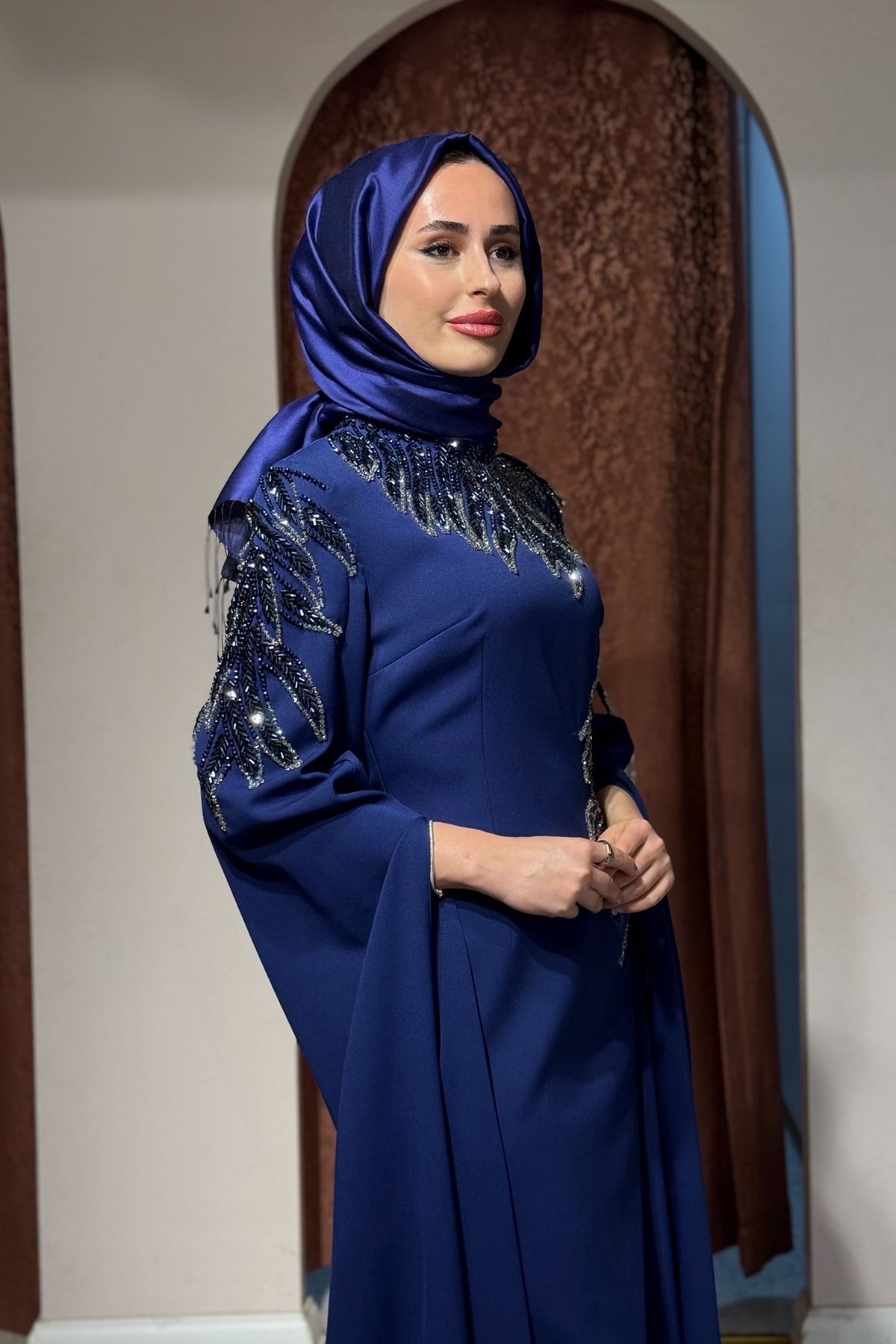 WHİTE CORNER Abiye 2958 Lacivert